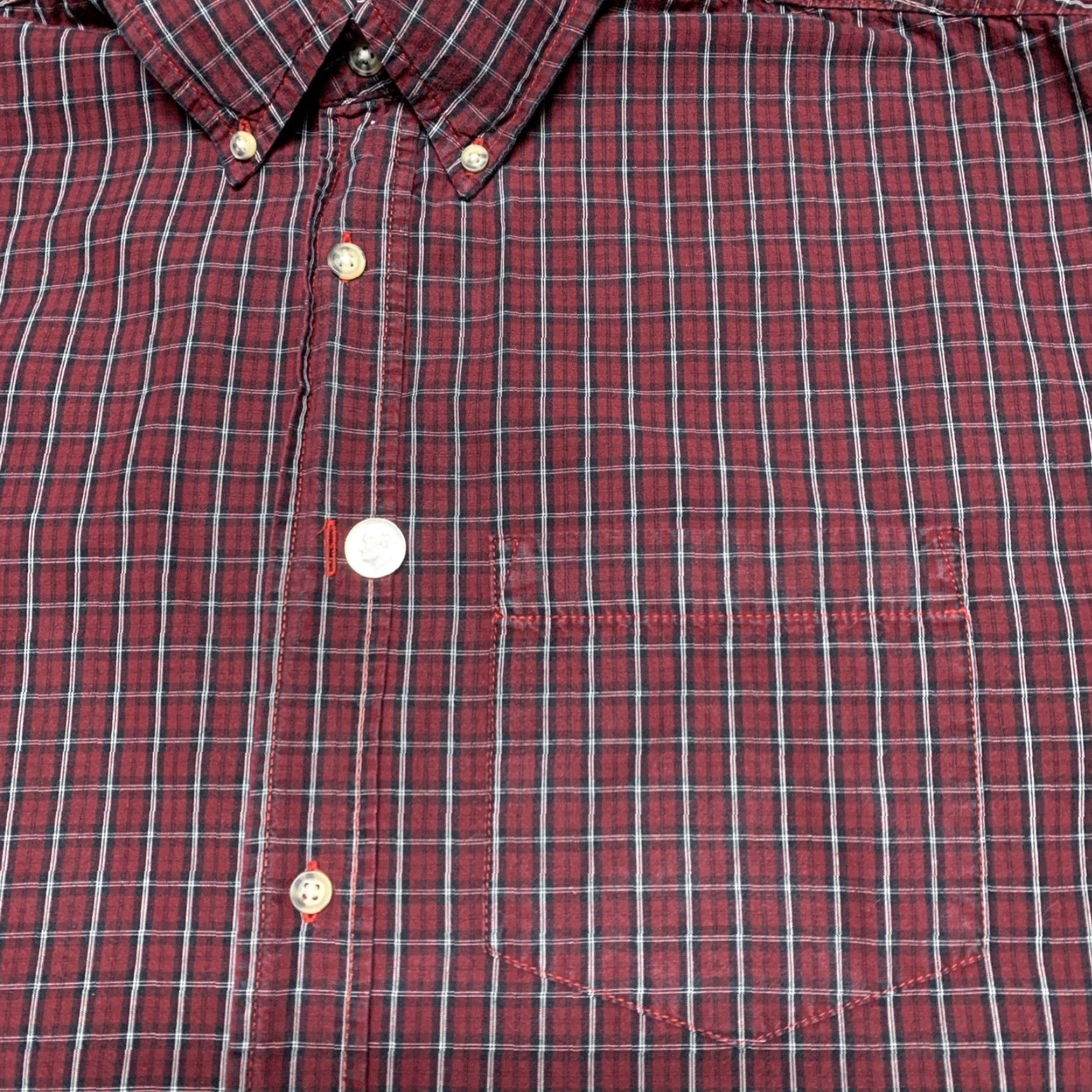 Wrangler Wrangler Mens Button-Down Western Shirt Red Plaid Size L Long Sleeve Size US L / EU 52-54 / 3 - 5 Thumbnail