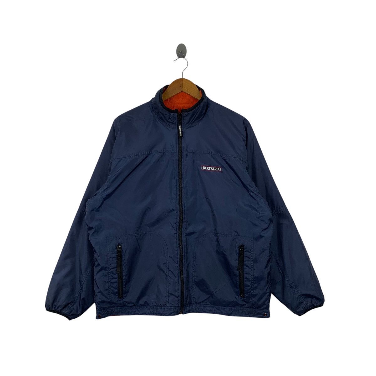 Vintage LUCKY STRIPE Racing Motorsport Small Logo Zipper Jacket Size US L / EU 52-54 / 3 - 1 Thumbnail