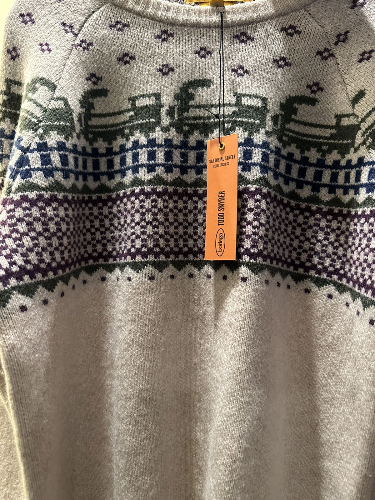 Bodega × Todd Snyder Bodega x Todd Snyder Train Fair Isle Crew Size US L / EU 52-54 / 3 - 3 Thumbnail
