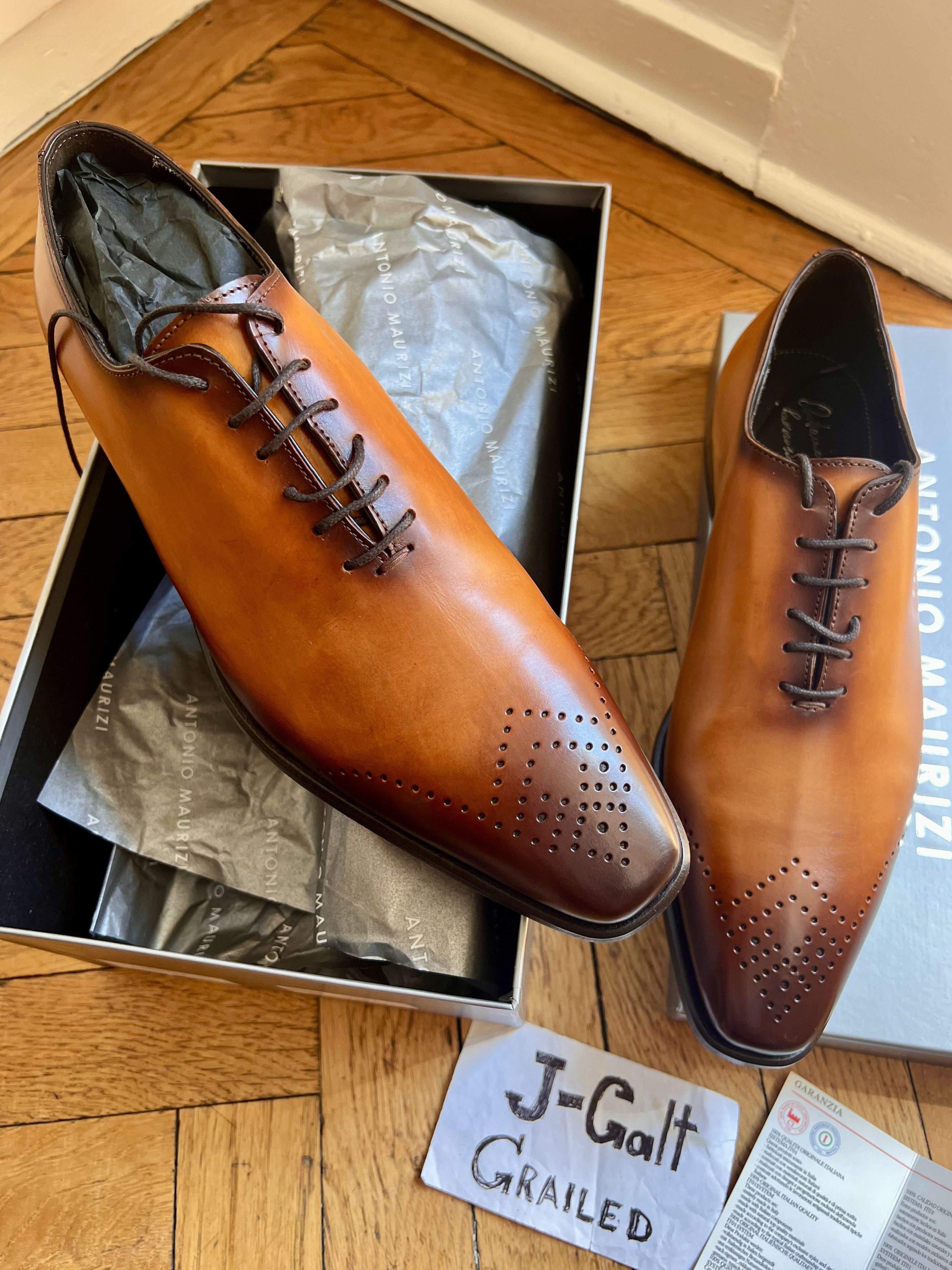 Antonio Maurizi New Wholecut oxford brogue sz 42 / us9 Size US 9 / EU 42 - 1 Thumbnail