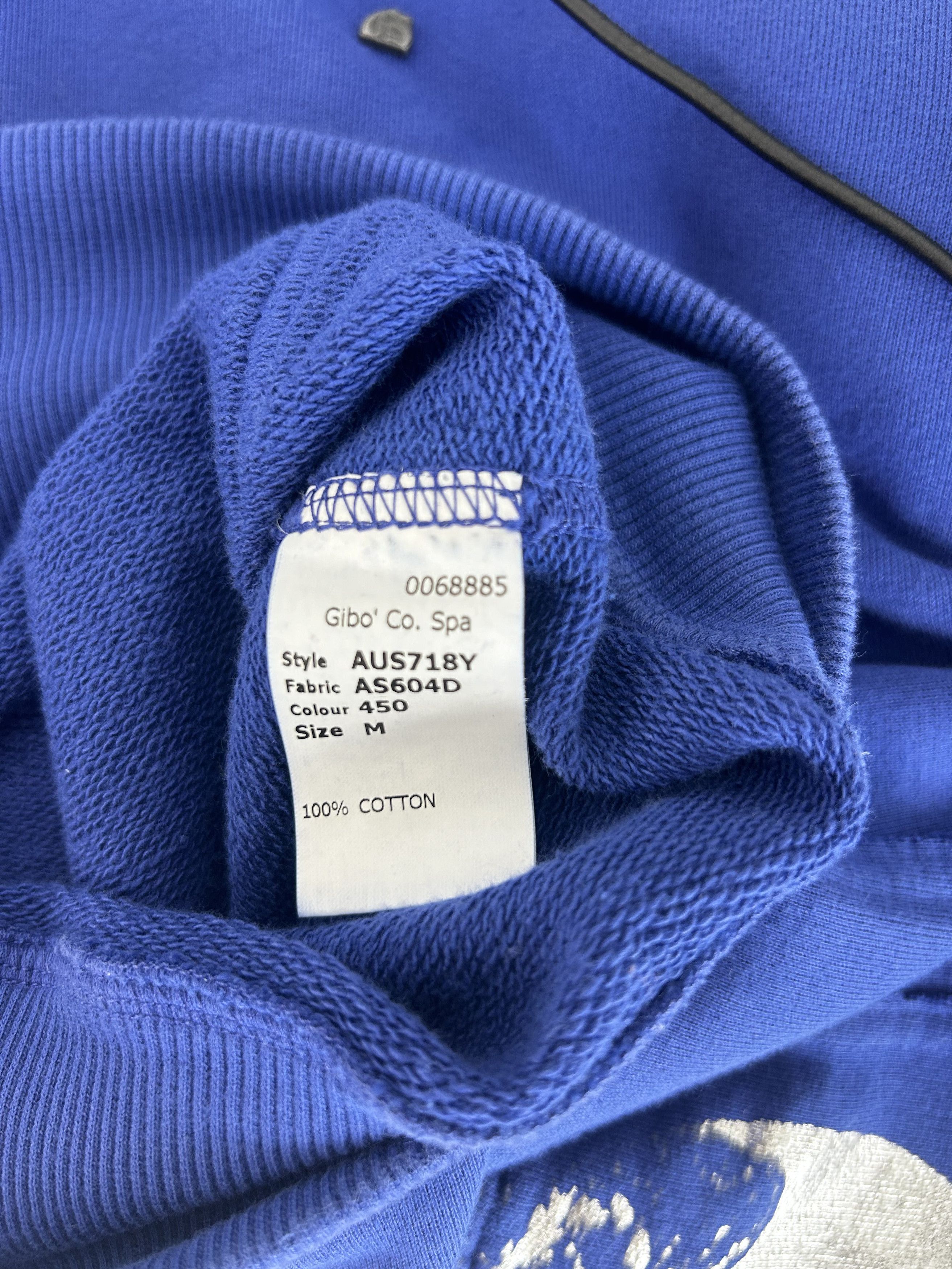 John Galliano John Galliano Royal Blue Oversized Hooded Jersey Size US XXL / EU 58 / 5 - 5 Thumbnail