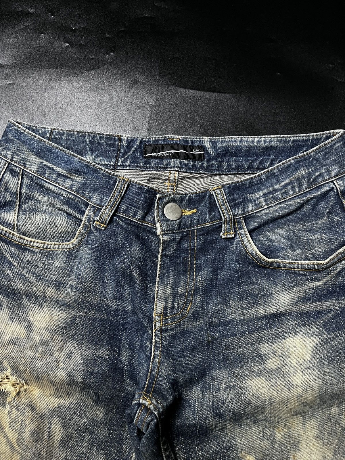Lad Musician Archive Lad Musician Acid Bleach Distressed Skinny Jeans Size US 30 / EU 46 - 9 Thumbnail