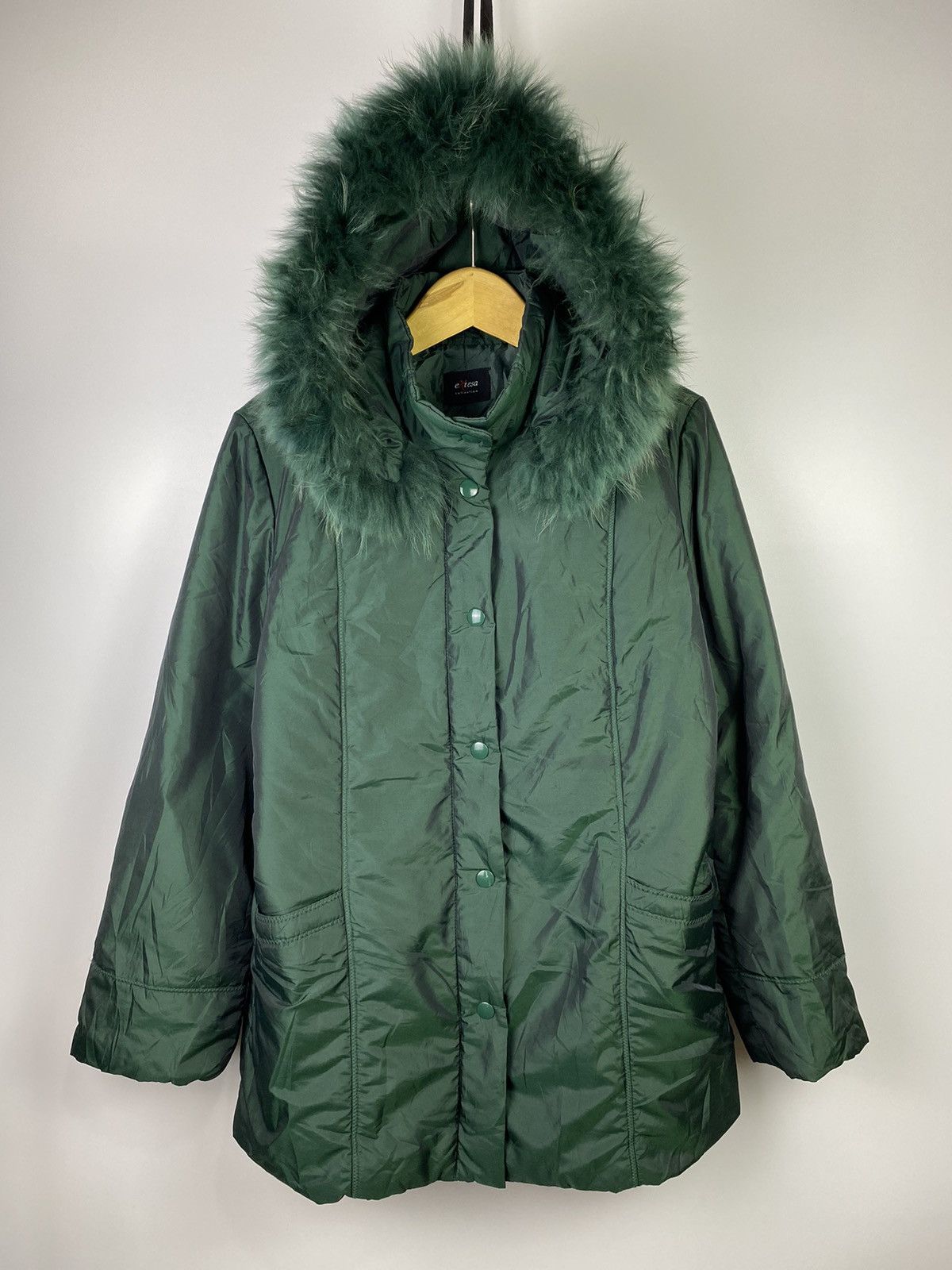 If Six Was Nine × Japanese Brand Down fur faux jacket emerald green ifsx style Size US L / EU 52-54 / 3 - 2 Thumbnail