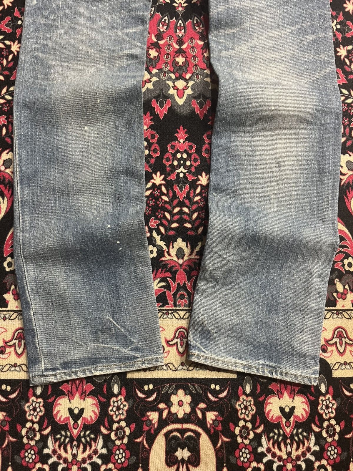 Lounge Lizard ⚡️Slim Straight⚡️Lounge Lizard Distressed Paint Splatter Jeans Size US 31 - 11 Thumbnail