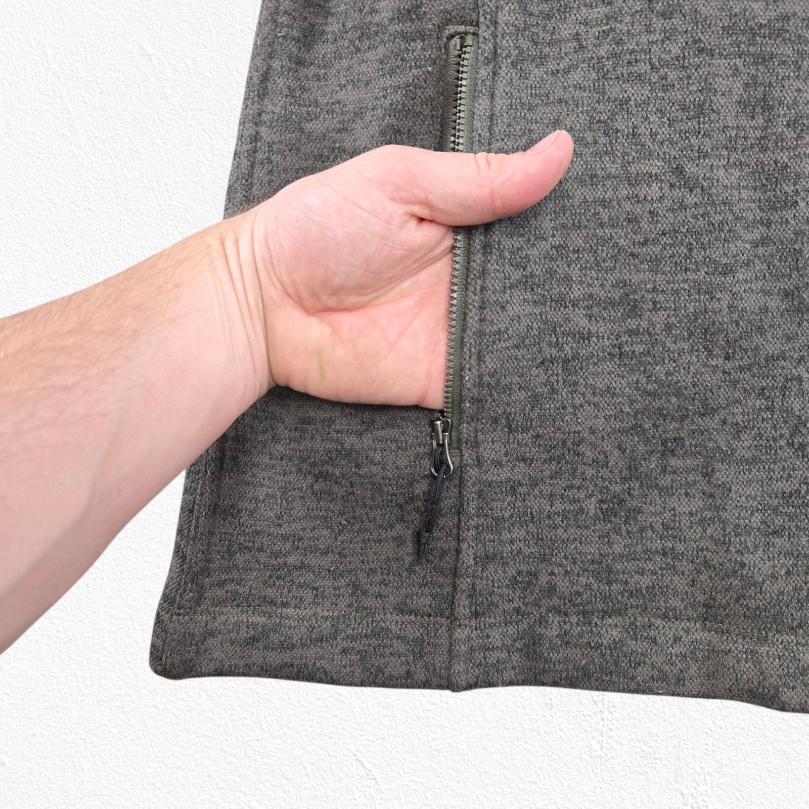The North Face North Face Olive Green Gray Fleece Hoodie Coat Size Medium Size M / US 6-8 / IT 42-44 - 6 Thumbnail
