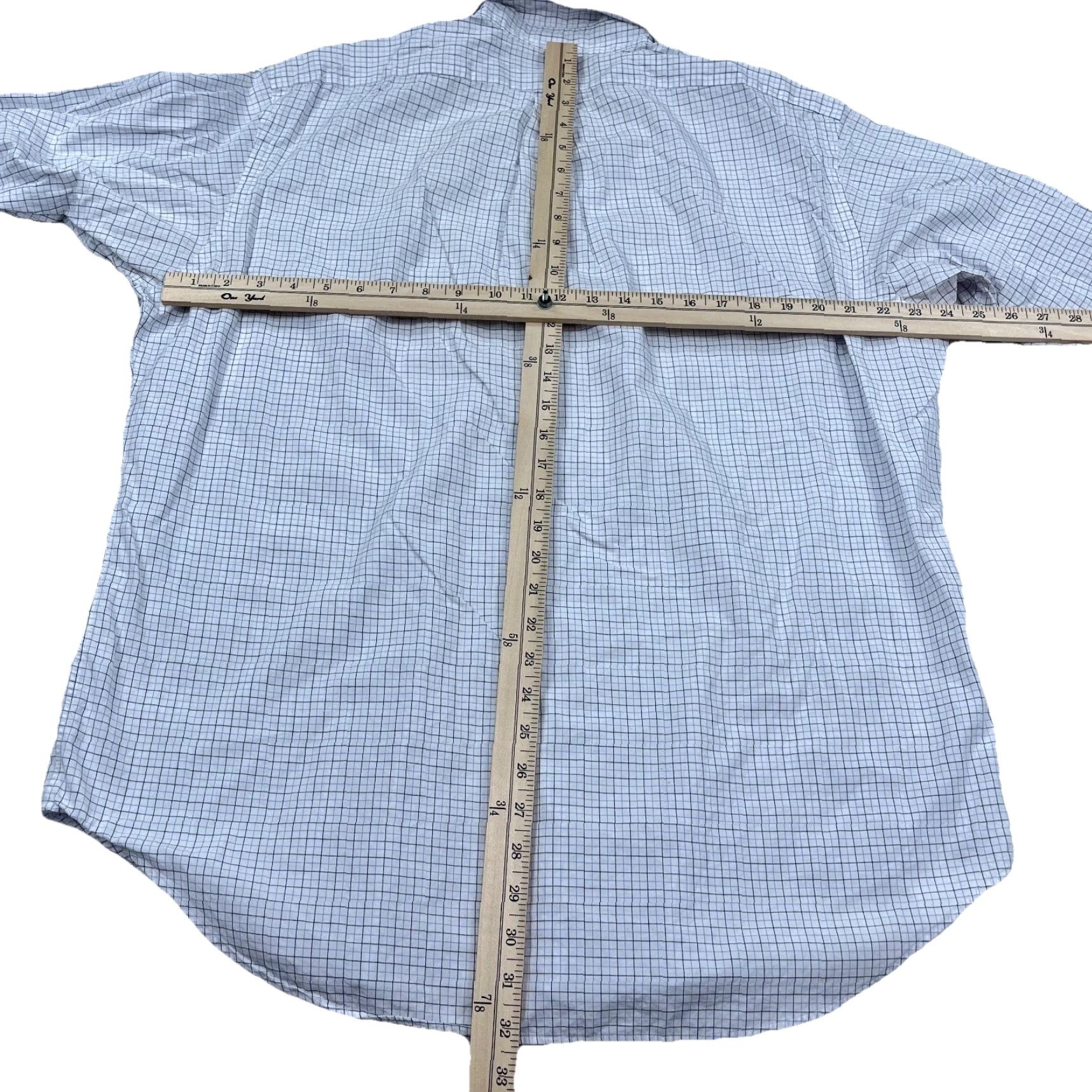 Ralph Lauren Ralph Lauren Shirt Men 16.5 32 White Blue Pony Button-Up Yarmouth Tattersall PP* Size US XL / EU 56 / 4 - 7 Thumbnail