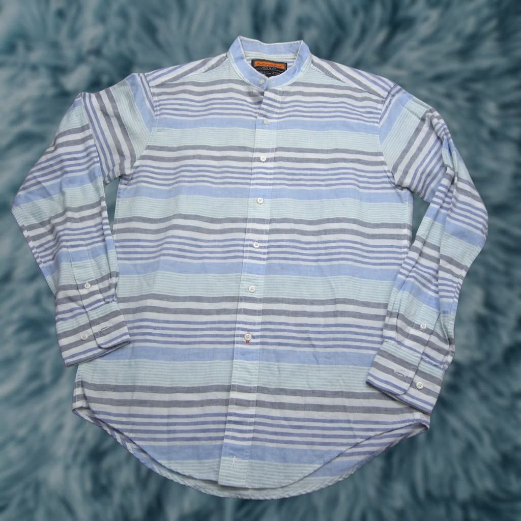 Vintage Ball And Buck Shirt Men Small Blue Button Up The Scout Shirt Linen Made In USA Size US S / EU 44-46 / 1 - 1 Thumbnail