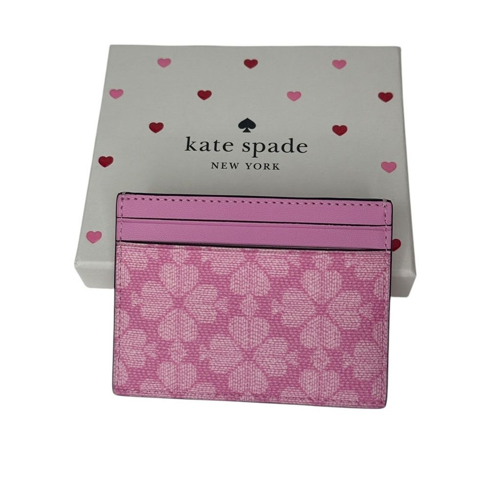 Kate Spade Kate Spade Boxed Spade Flower Small Slim Card Holder Size ONE SIZE - 3 Thumbnail