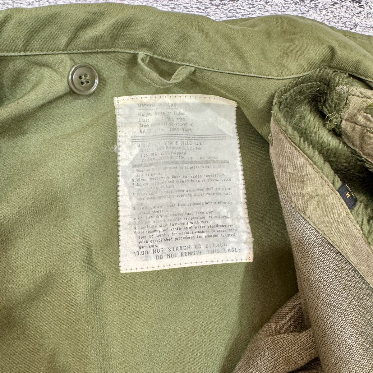 Vintage Vintage M-65 US Army Field Coat Liner M size Size US M / EU 48-50 / 2 - 14 Thumbnail