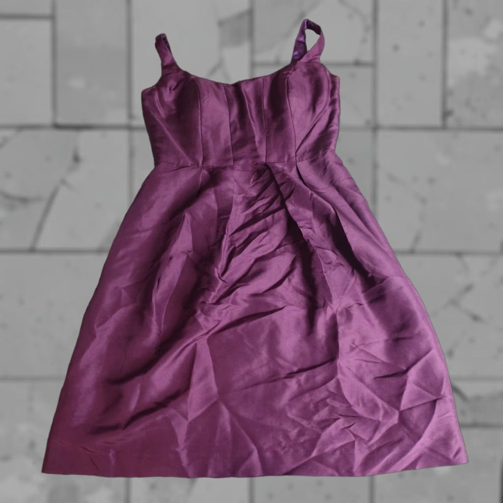Vintage Jenny Yoo Women's Dress 6 Pink Silk Taffeta A-Line Sleeveless 100% Boning Lined Long Vintage No Size M / US 6-8 / IT 42-44 - 1 Thumbnail