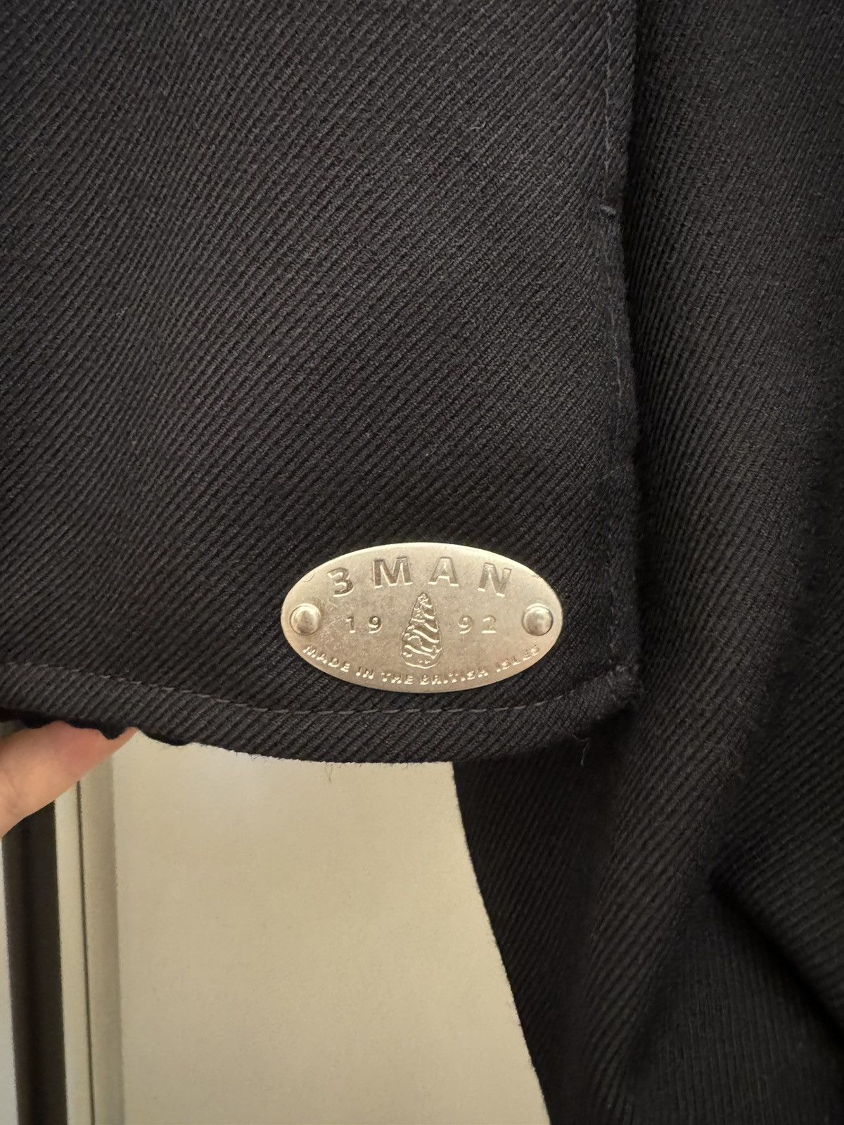 3MAN Black wool riding blouson jacket Size US M / EU 48-50 / 2 - 2 Thumbnail