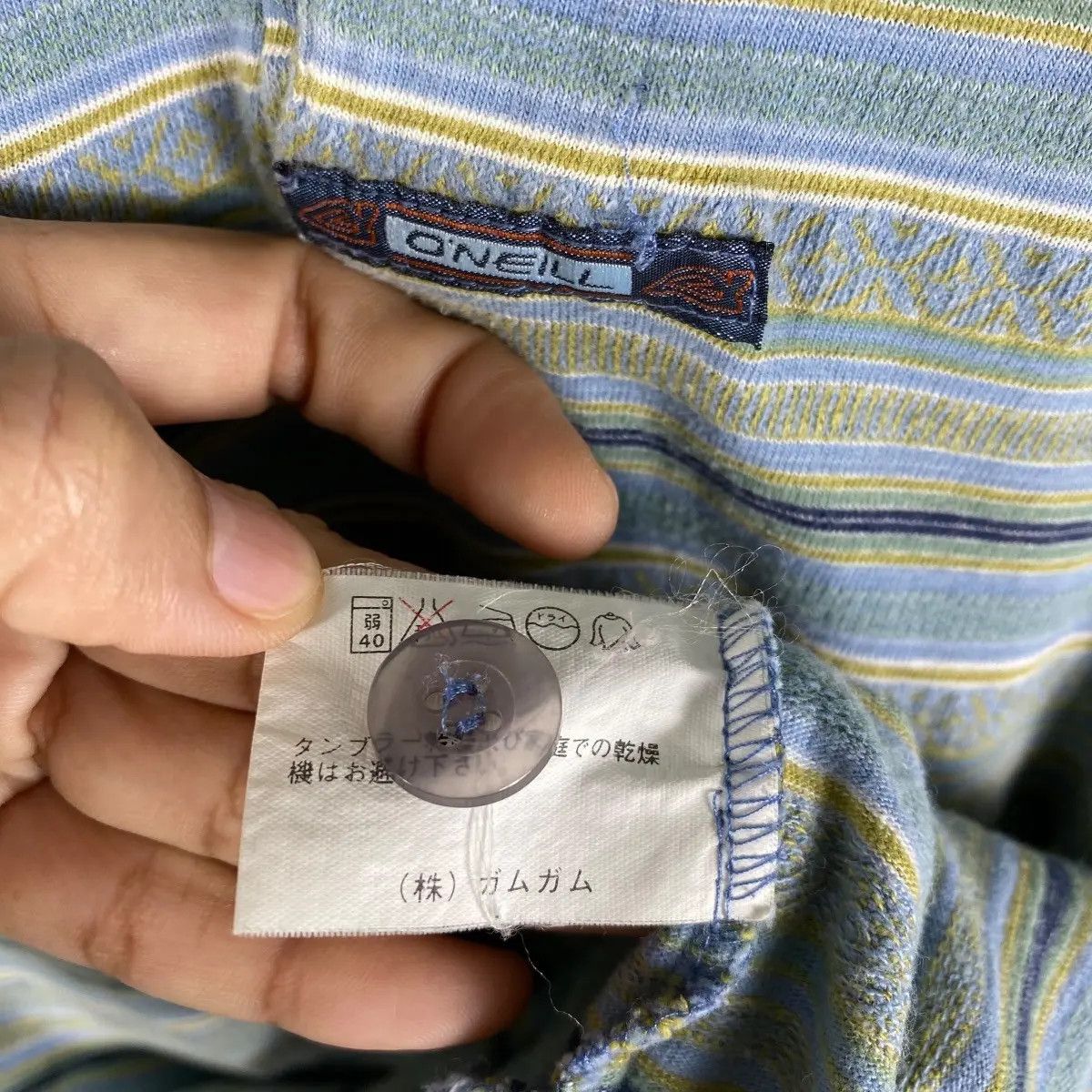 O'Neill Vintage 90's O'NEILL TomTom Graphic Surfing Polo Shirt Size US M / EU 48-50 / 2 - 7 Thumbnail