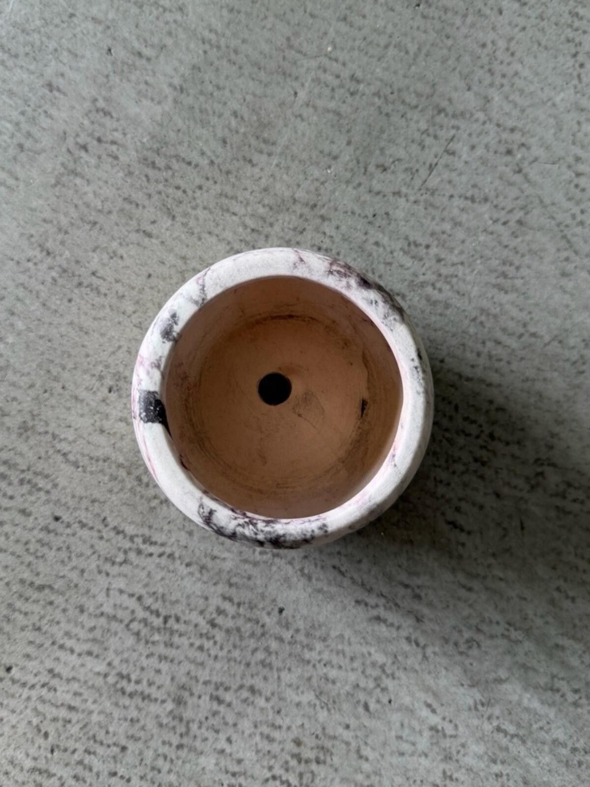 Other Mini Marble Planter / Ceramic Pot / Neutral Decor Size ONE SIZE - 7 Thumbnail