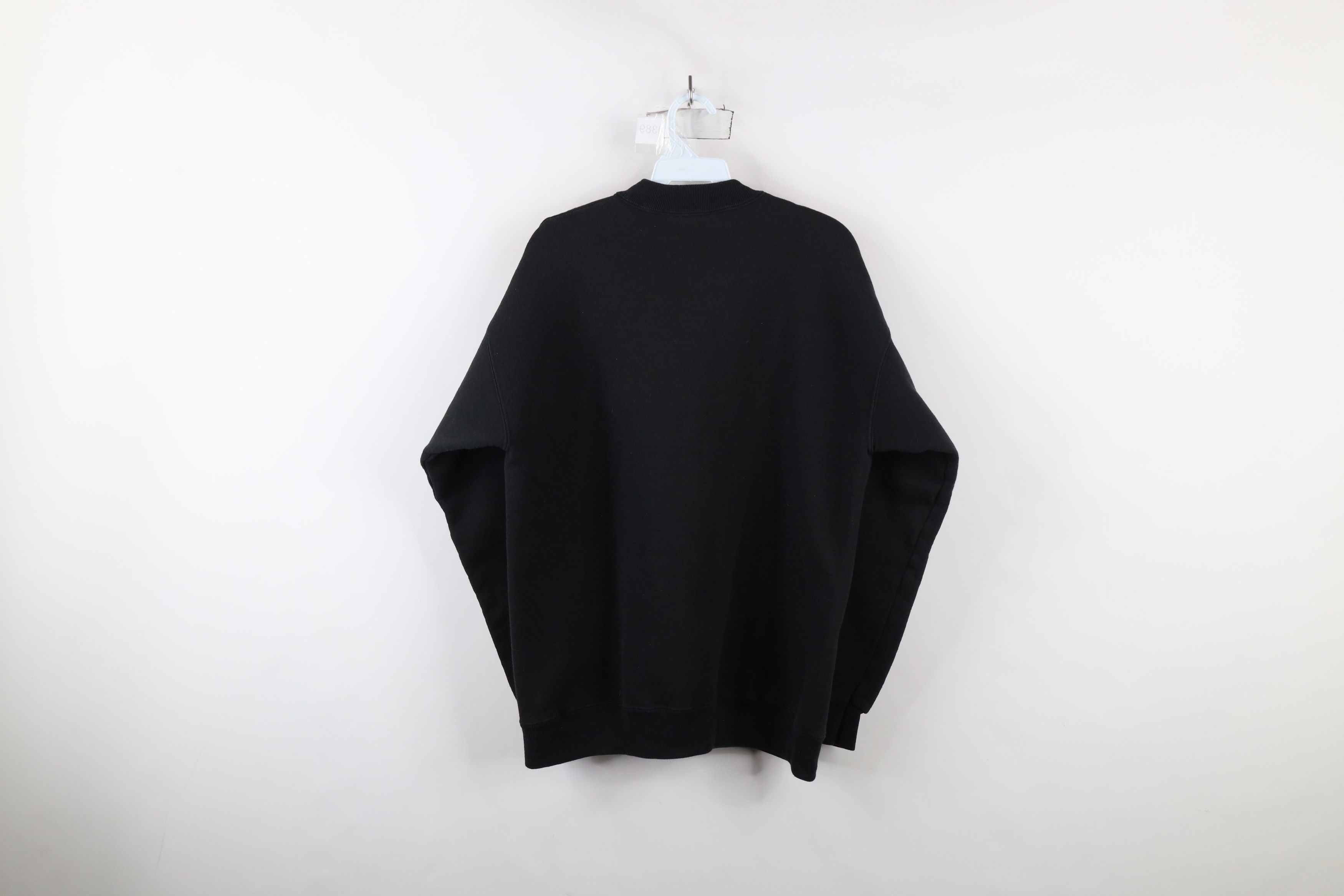 Vintage Vintage 90s Streetwear Blank Hevyweight Sweatshirt Black USA Size XL / US 12-14 / IT 48-50 - 6 Thumbnail