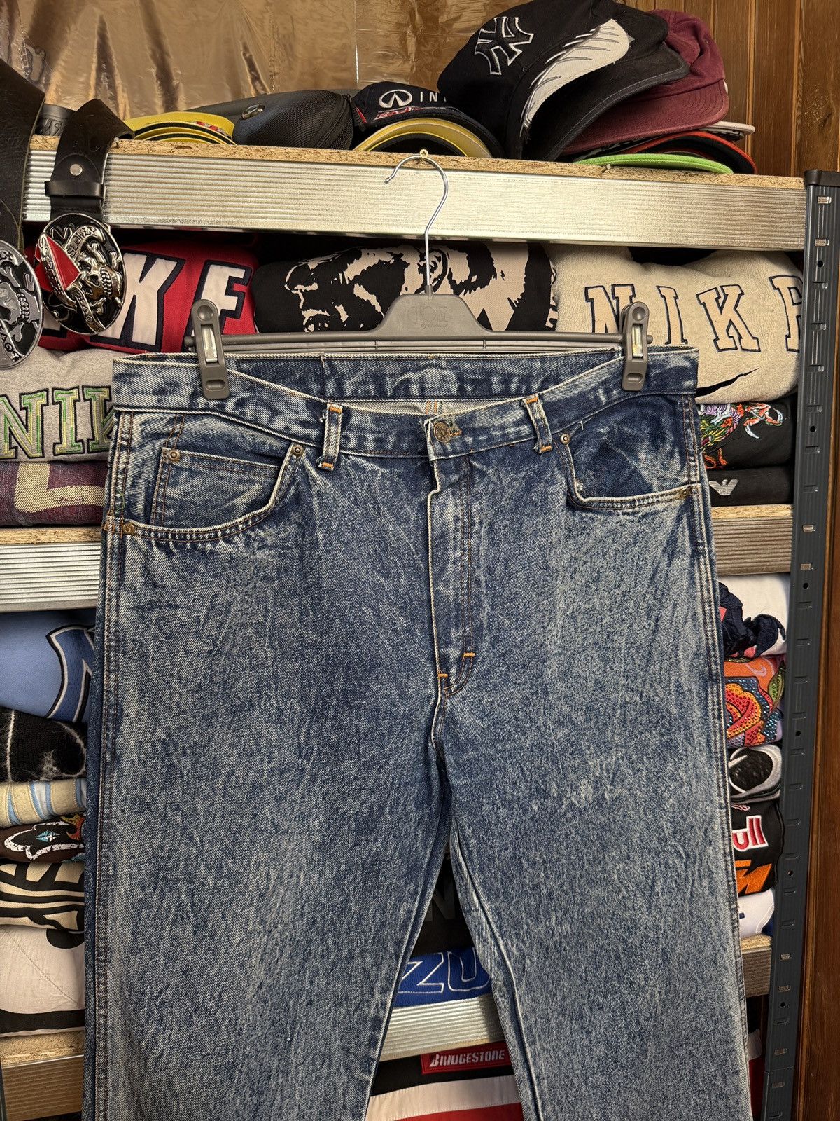 Levi's BAGGY 90s Levis 550 Denim Jeans Vintage Blue Baby Size US 38 / EU 54 - 3 Thumbnail