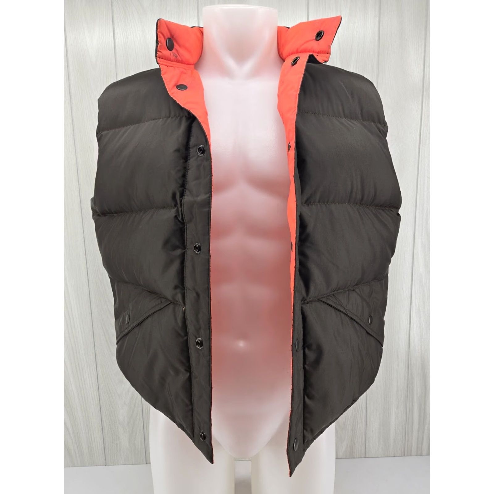 Vintage Vintage Comfy Vest Men L Reversible Brown Orange Goose Down Snap Puffer 80s Outdoor Size US L / EU 52-54 / 3 - 2 Thumbnail