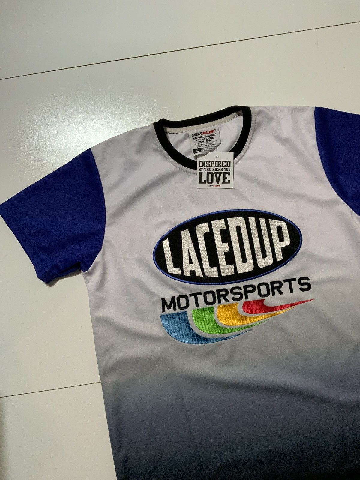 Sneakgallery NWT SneakGallery Laced Up Motorsports Michael Jordan Jersey Size US L / EU 52-54 / 3 - 3 Thumbnail
