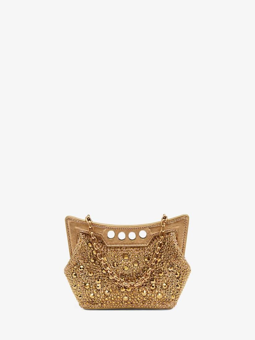 Alexander McQueen o1w1db10925 Size: OS/The Micro Peak Bag in Golden Size ONE SIZE - 1 Thumbnail