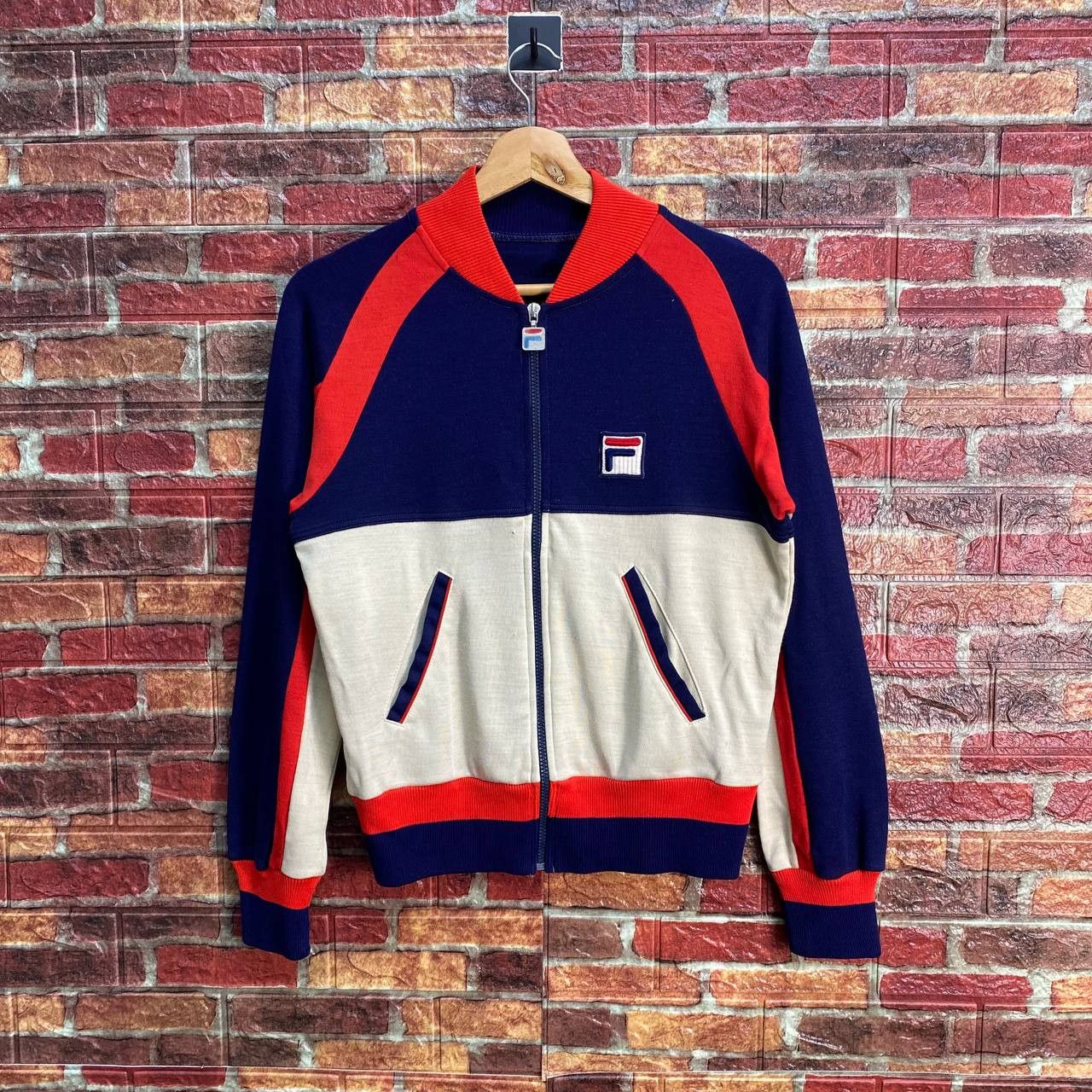 ジャケット・アウター 70s italy fila bjorn borg track blouson Vintage 70s Fila Bjorn Borg Track Jacket Size 40 Mens Blue