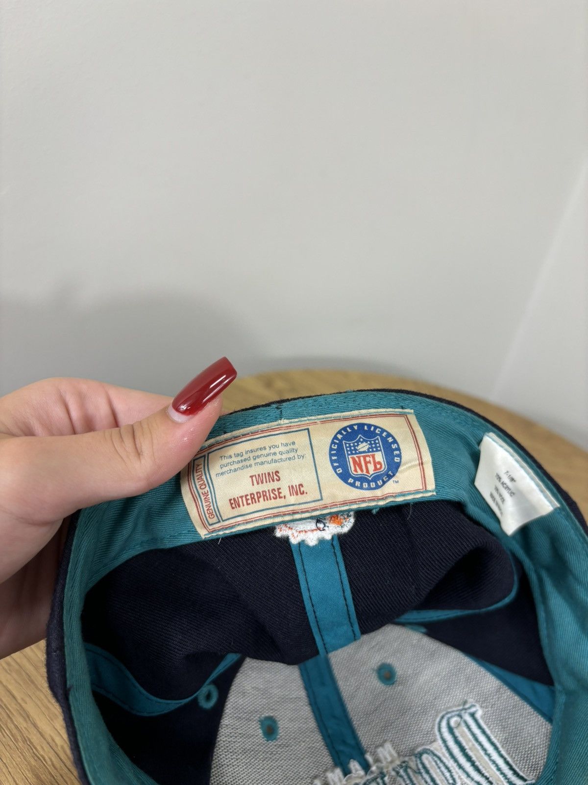 NFL Vintage 90s Miami Dolphins NFL Rare Dad Hat Cap Size ONE SIZE - 12 Thumbnail