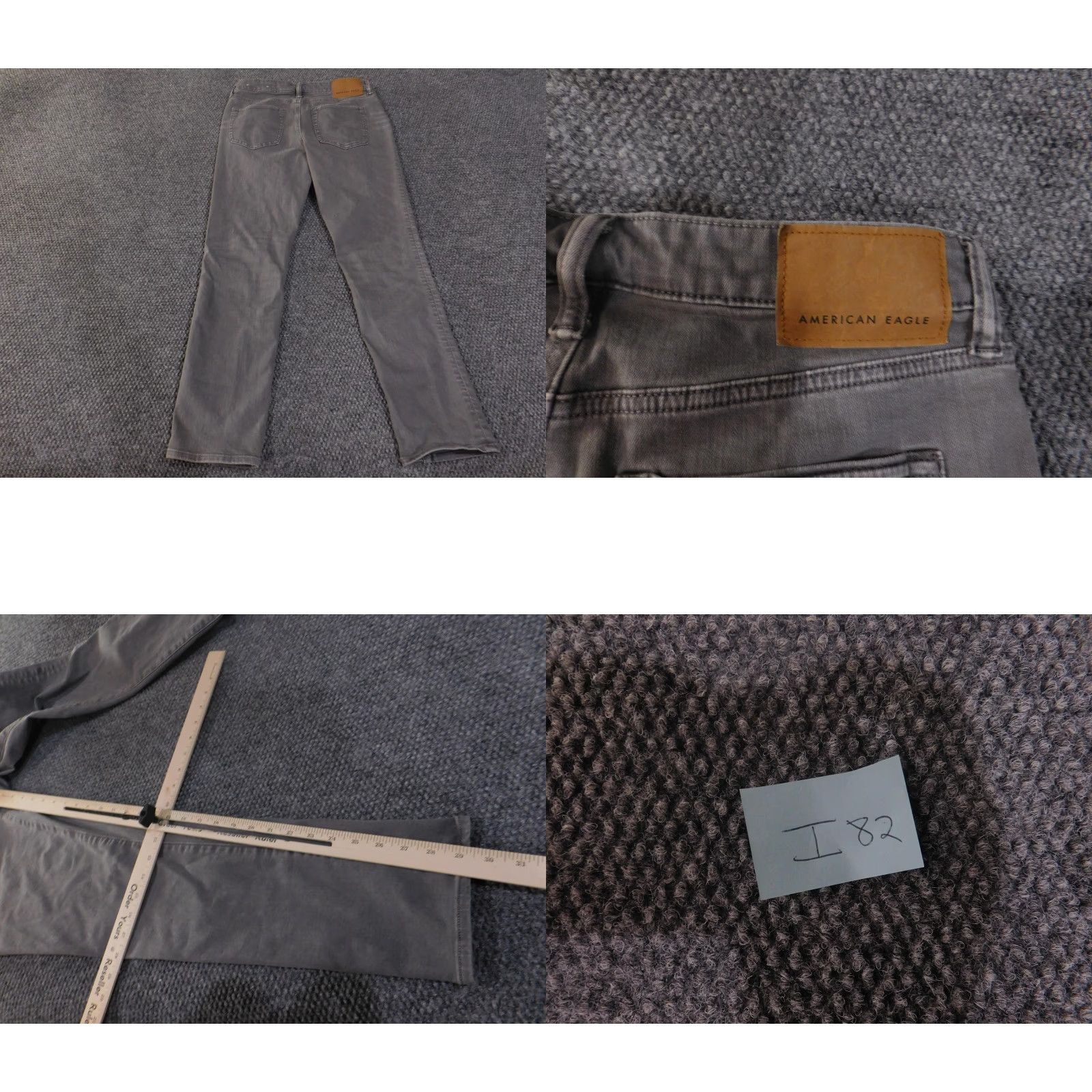 Vintage American Eagle Jeans 30x30 Gray Slim Next Level Flex Stretch Denim Casual Mens Size US 30 / EU 46 - 8 Thumbnail