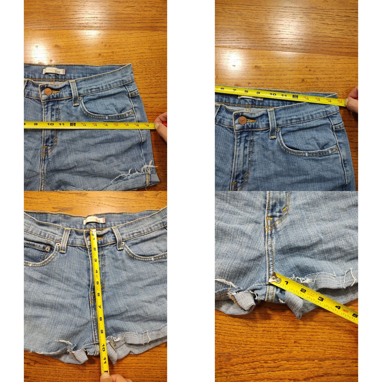 Levi's VINTAGE Levi's 515 Shorts Womens 8 31 Blue Denim Pockets Light Wash Cut Off 90s Outdoor Size 30" / US 8 / IT 44 - 8 Thumbnail