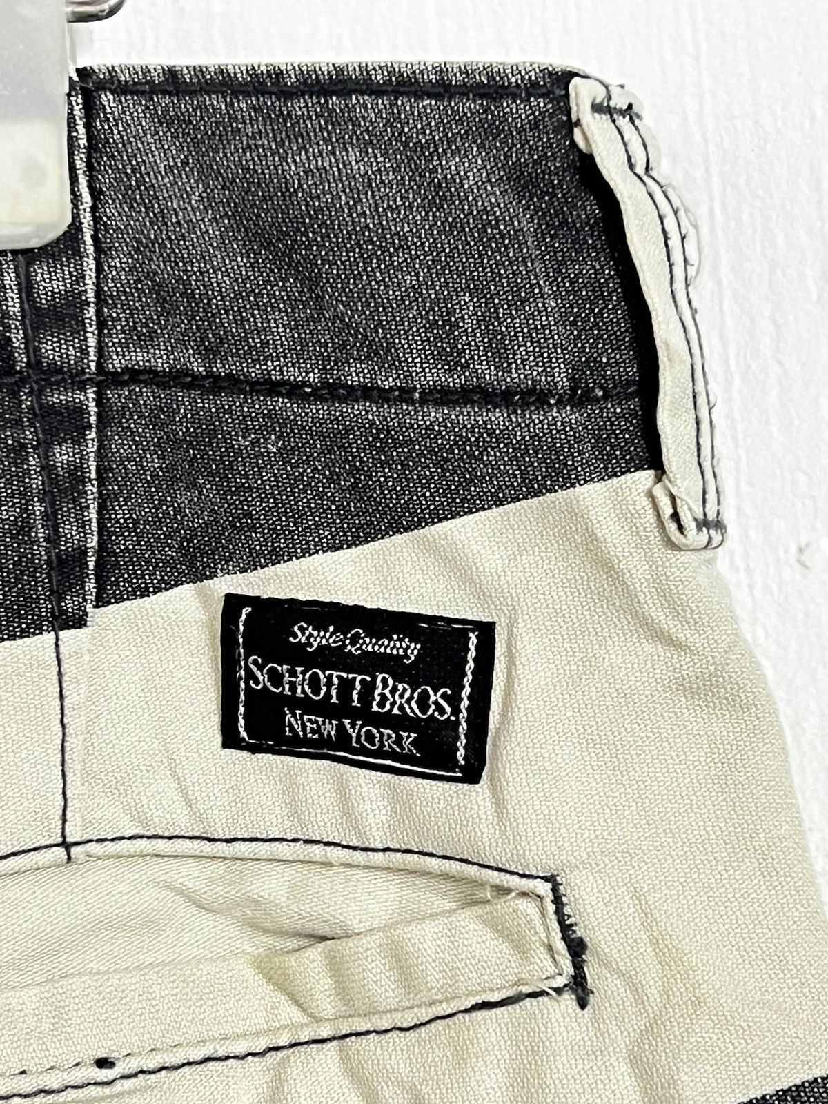 Schott 🔥HOT DROPS🔥 Vintage Trousers Prison Schott Short Pants Size US 32 / EU 48 - 7 Thumbnail
