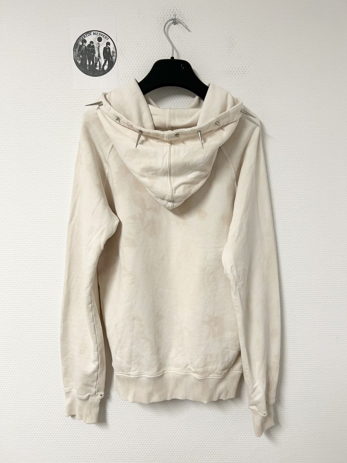 Saint Laurent Paris SS2018 Tie-Dye Distressed Logo Hoodie Size US S / EU 44-46 / 1 - 2 Thumbnail