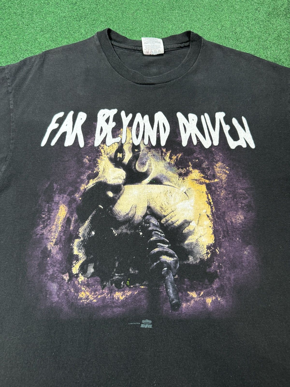 Band Tees × Hanes × Vintage Vintage 90s Pantera Far Beyond Driven BANNED COVER T Shirt Size US XL / EU 56 / 4 - 2 Thumbnail