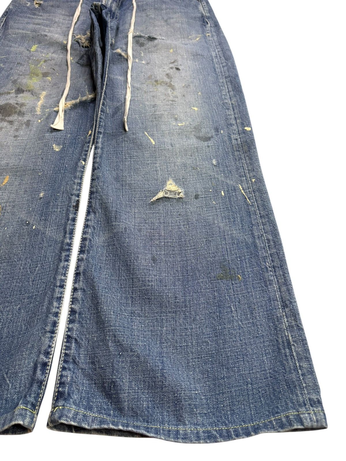 Japanese Brand Vintage Japanese Brand Mud Wash Paint Distress Bootcut Jeans Size US 30 / EU 46 - 9 Thumbnail
