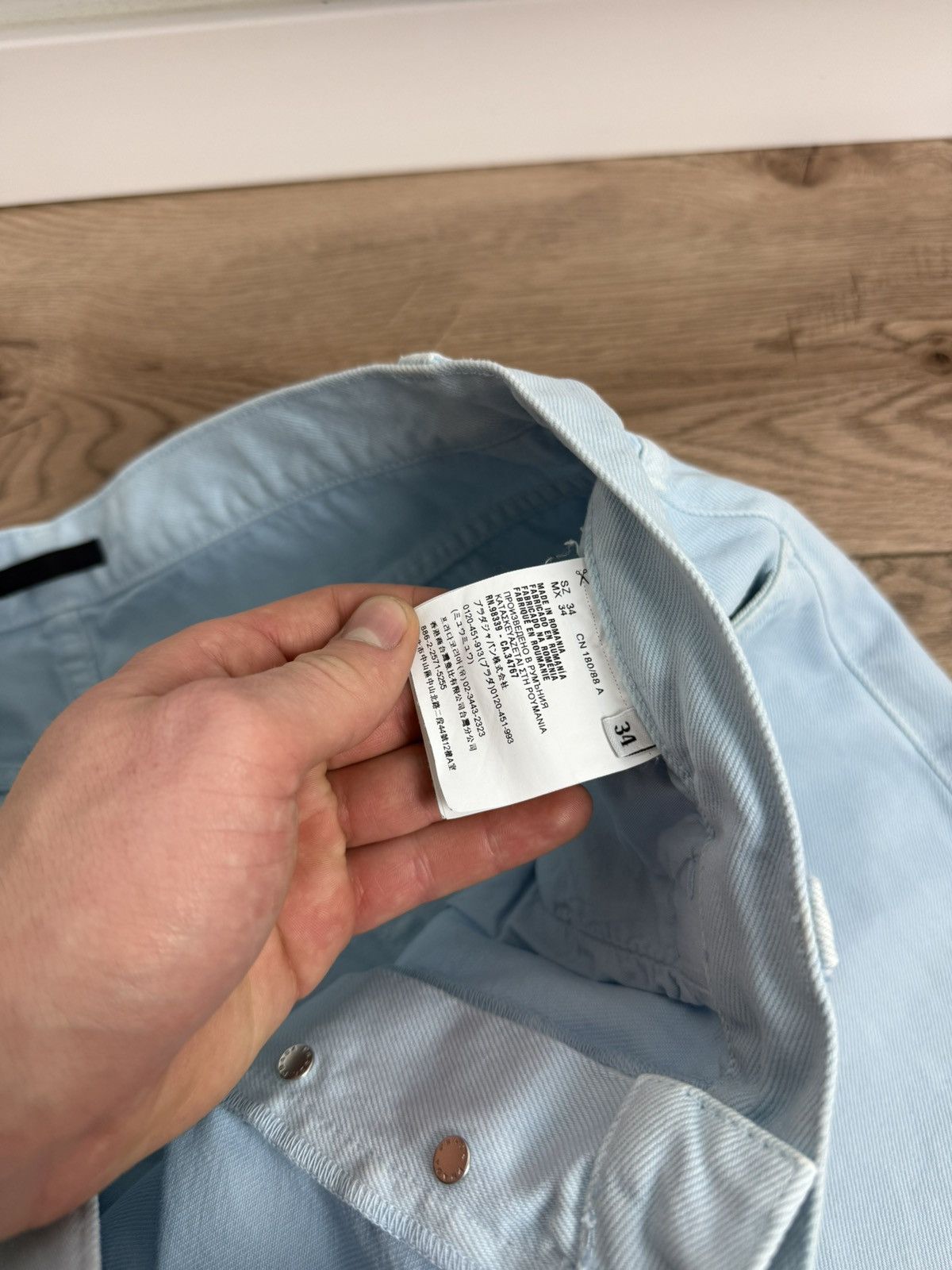 Prada Prada Logo Cotton Blue Pants Size US 34 / EU 50 - 15 Thumbnail