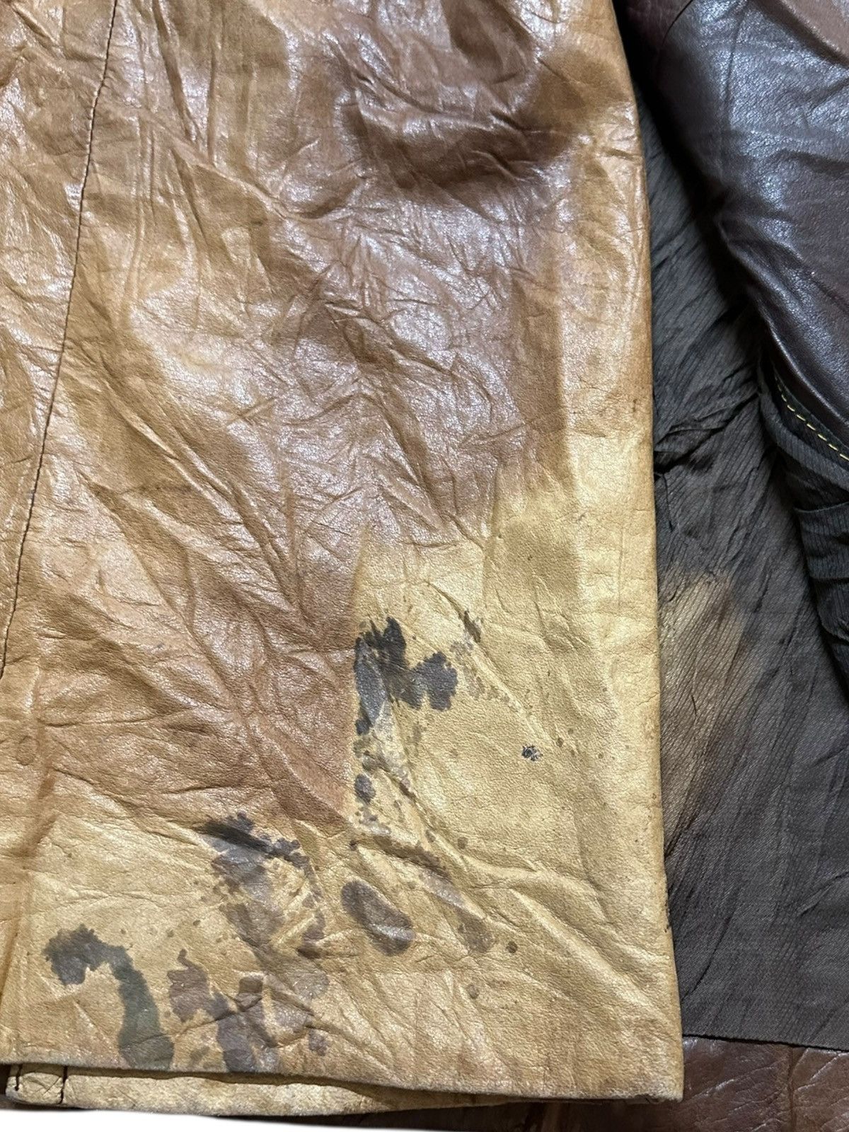 4GSELLER Vintage Japanese Brand Leather German Style trenchcoat Size XL / US 12-14 / IT 48-50 - 7 Thumbnail