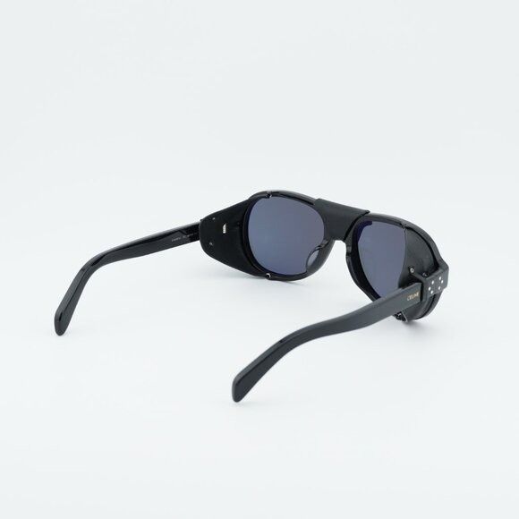 Celine Celine CL40301U 01C Sunglasses Black Square Frame, Smoke Size ONE SIZE - 10 Thumbnail