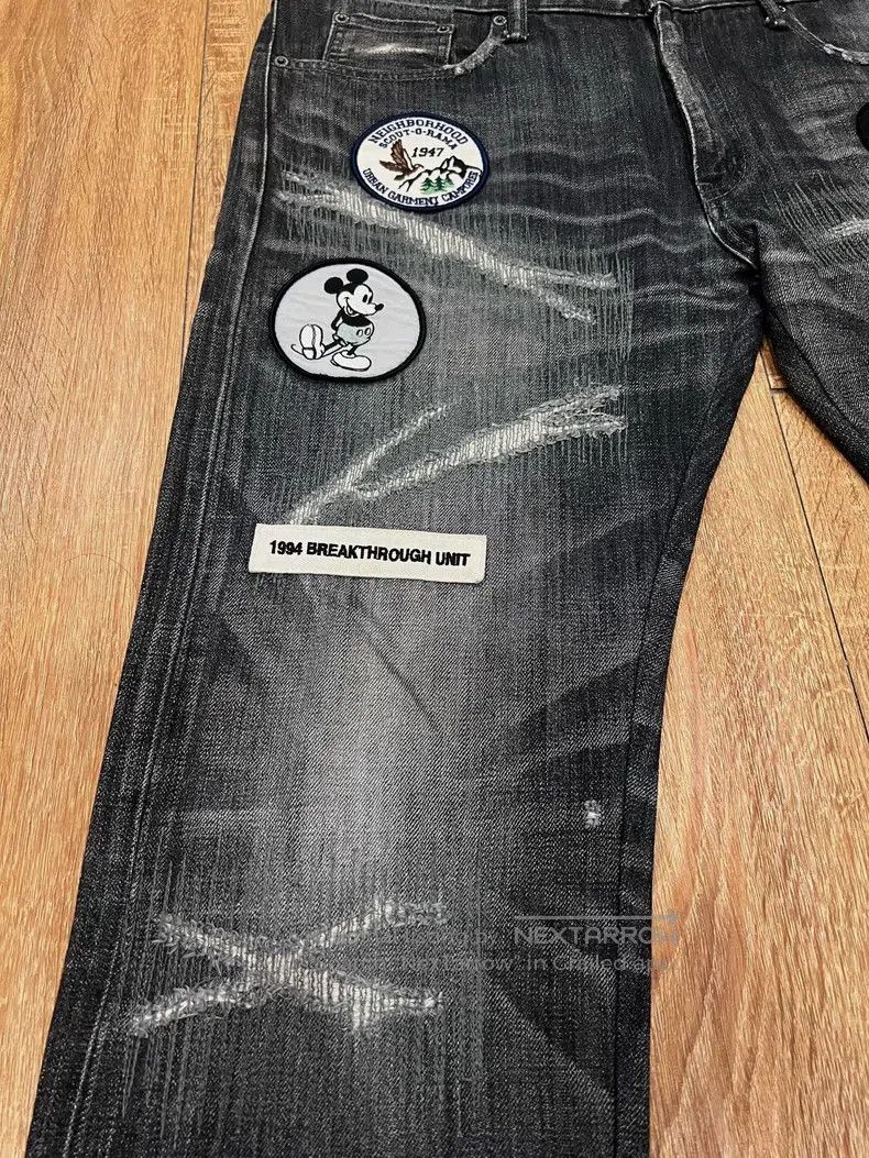Neighborhood Neighborhood size L Disney denim jeans, ox king, black, si Size US 27 - 2 Thumbnail