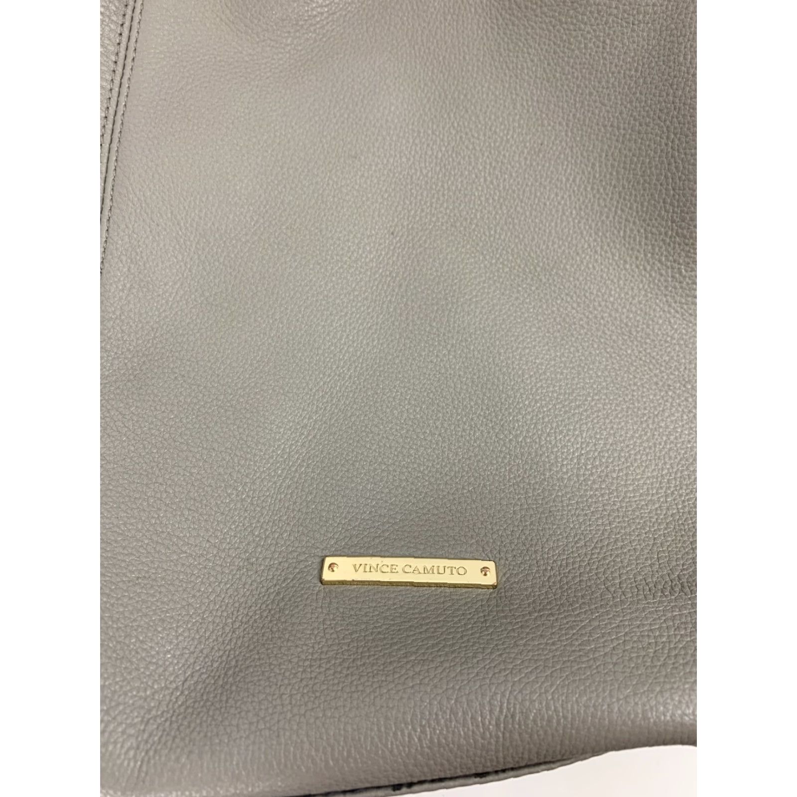Vince Camuto Vince Camuto Zoe Hobo Ash Gray Leather Tote Zip Satchel/Top Handle Bag, 12x12x5, Zipper, Women, Gray, Zoe, Vince Camuto, Leather Bag, Satchel, Tote Size ONE SIZE - 2 Thumbnail
