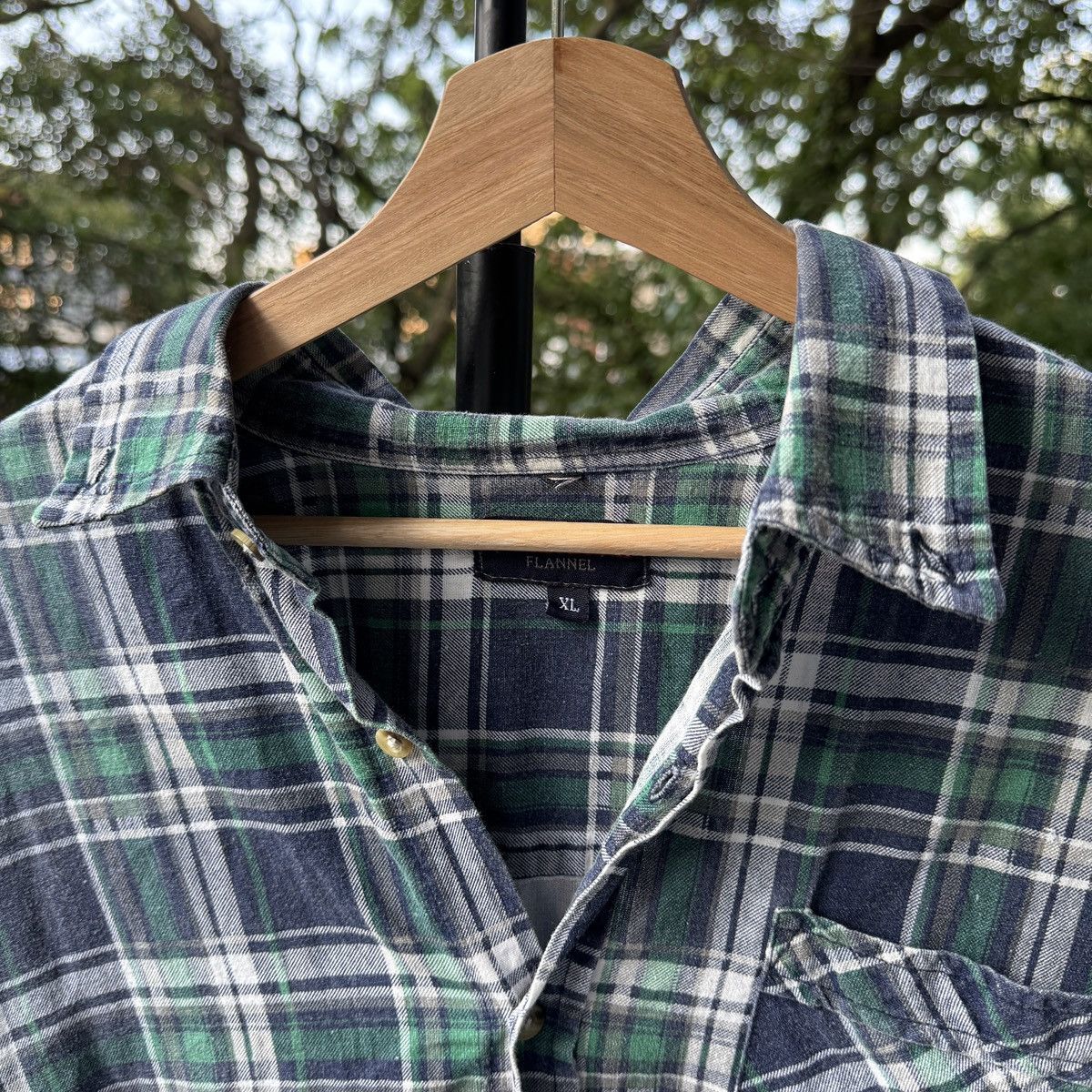 Vintage Thrashed Faded Distressed Flannel Shirt ERD Grunge Chrome Size US XL / EU 56 / 4 - 7 Thumbnail
