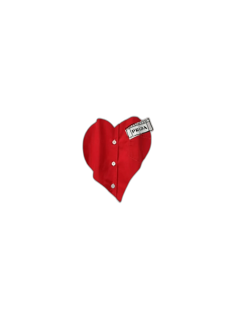 Prada Heart Short Sleeve Shirt-2506