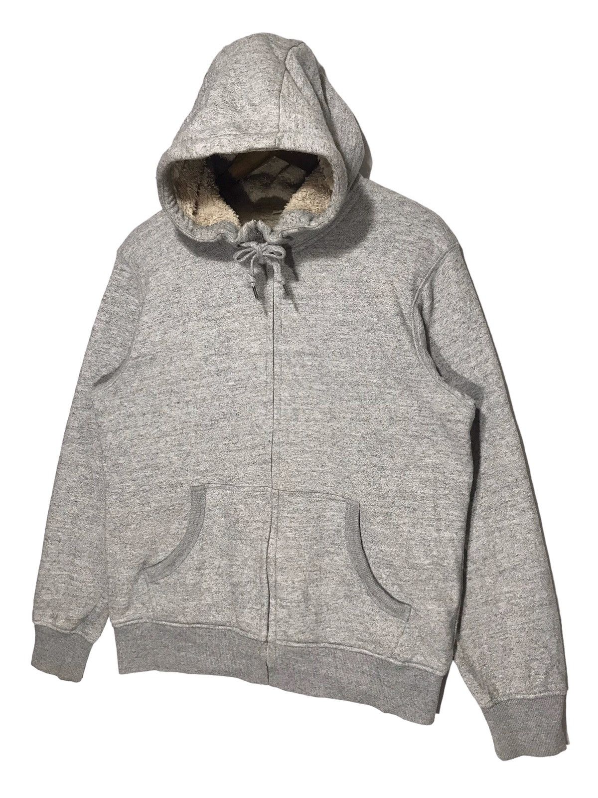 Japanese Brand × Uniqlo Uniqlo Hoodie Zip Light Grey Color Size US M / EU 48-50 / 2 - 2 Thumbnail
