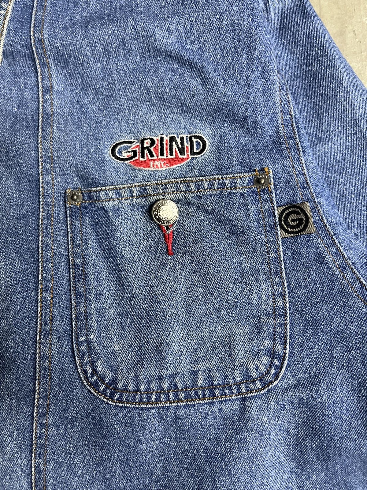 Hook-Ups RARE Vintage Work Chore Jacket Grind Inc Skateboard Size US XL / EU 56 / 4 - 4 Thumbnail