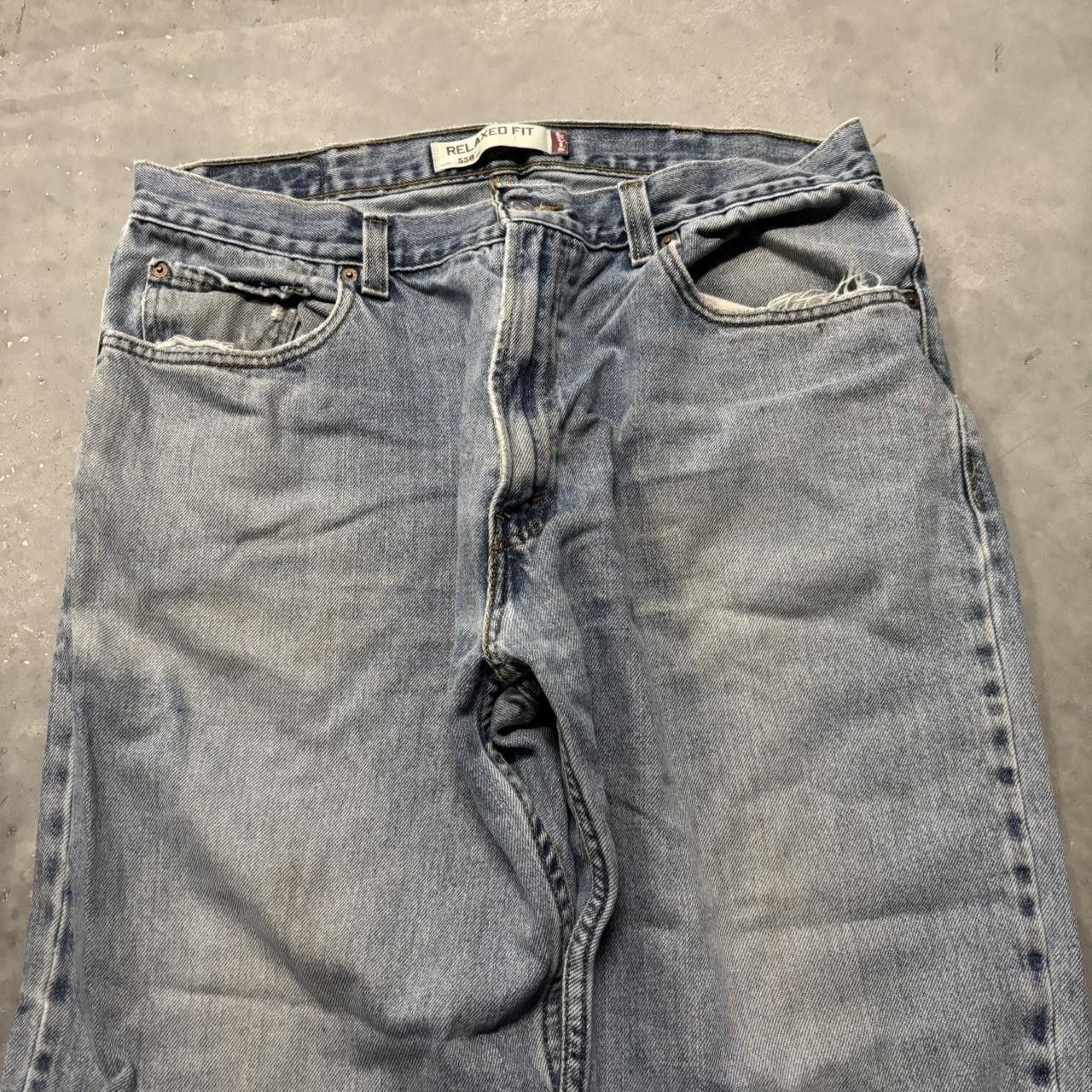 Levi's × Vintage Crazy Vintage Y2K/2000s Baggy Light Wash Levis Denim Jeans! Size US 36 / EU 52 - 5 Thumbnail