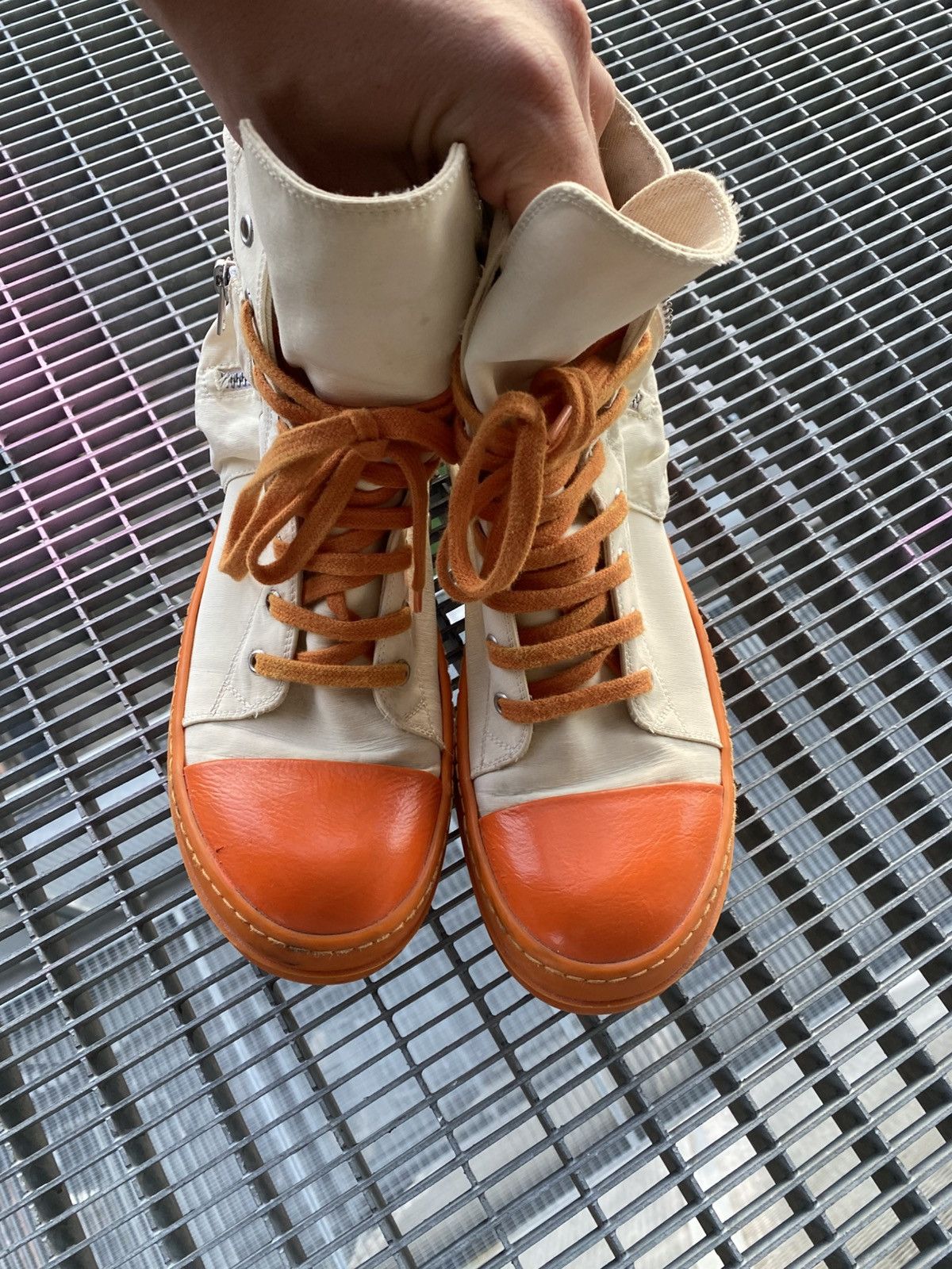 Rick Owens Drkshdw Rick Owens Drkshdw Pocket High Ramones Sneakers Size US 8 / EU 41 - 6 Thumbnail
