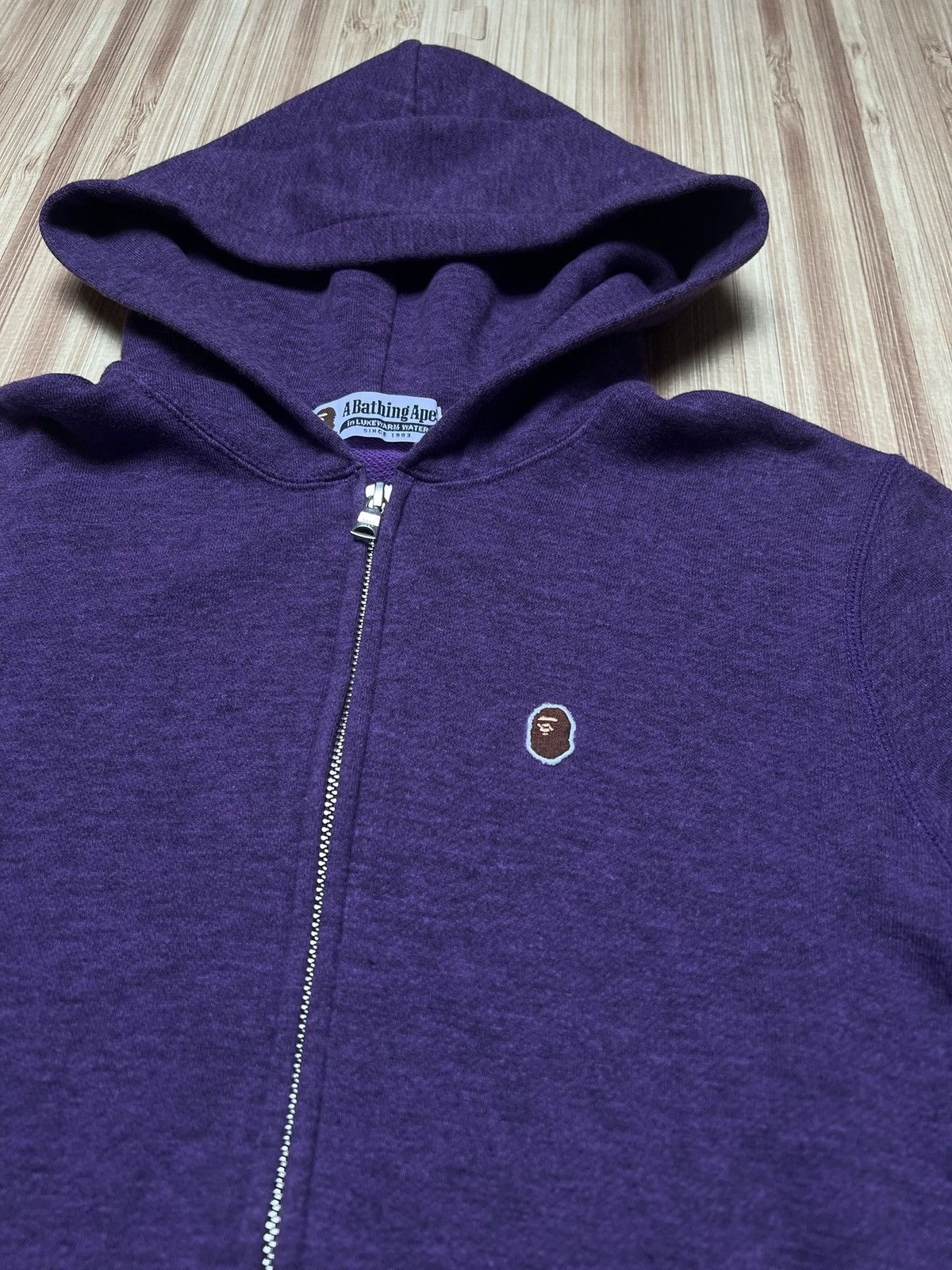 Bape 2010 Bape logo zip up purple Size US S / EU 44-46 / 1 - 2 Thumbnail