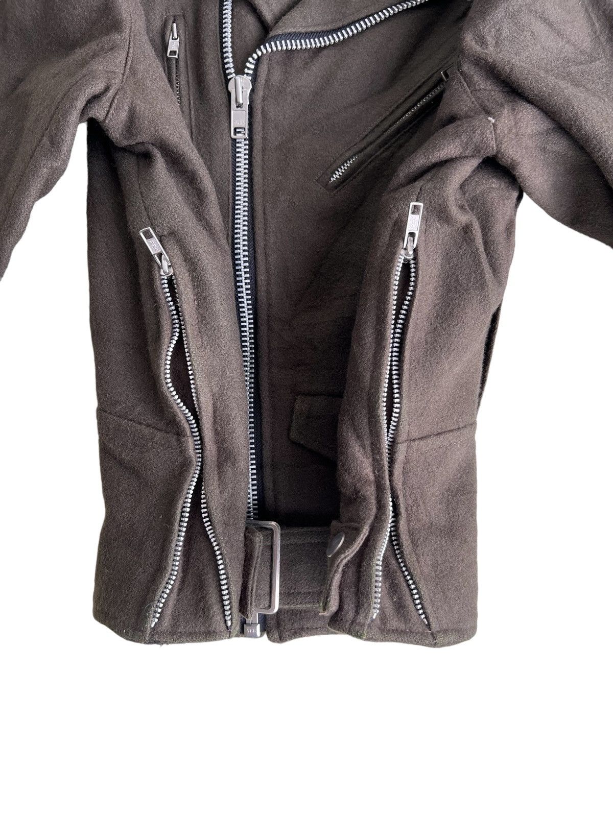 Yasuyuki Ishii Double Collar Ziper Wool Biker Perfecto Jacket Royce Rasly Size US S / EU 44-46 / 1 - 8 Thumbnail