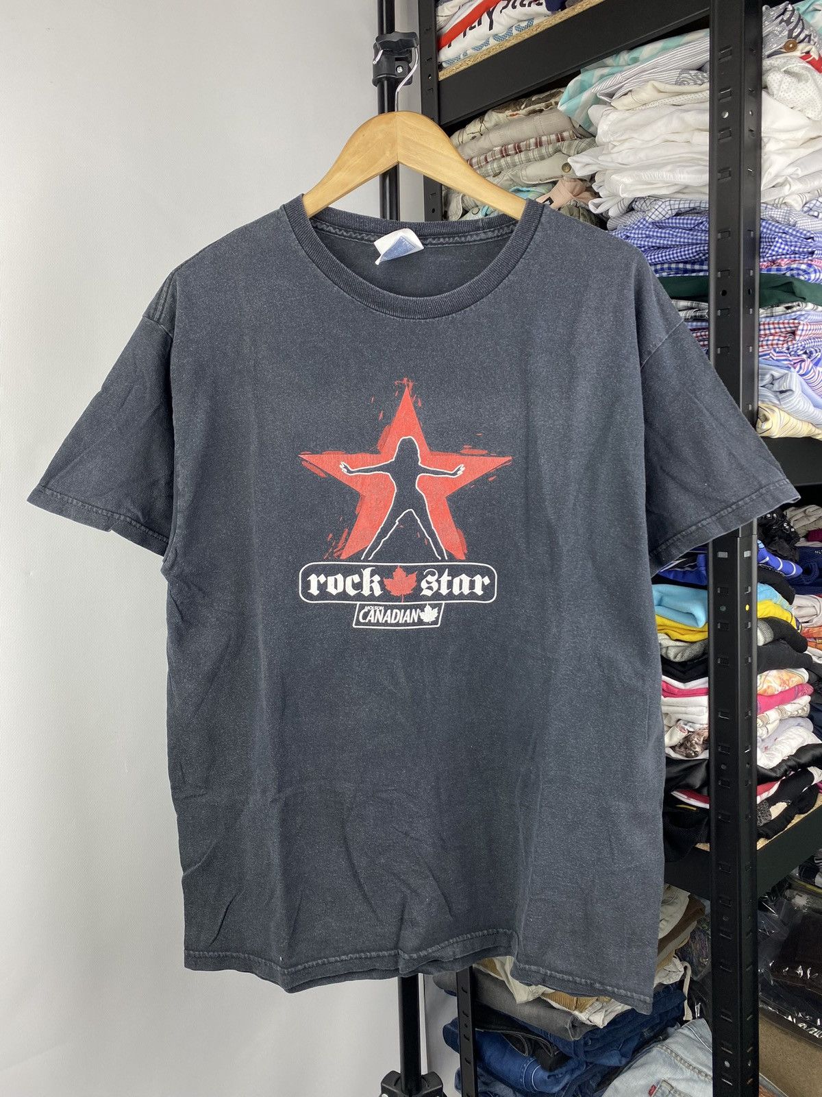 Band Tees × Vintage 90s Rock Star Canadian Girl Sexy Black Mens Vintage Tee Size US L / EU 52-54 / 3 - 1 Thumbnail
