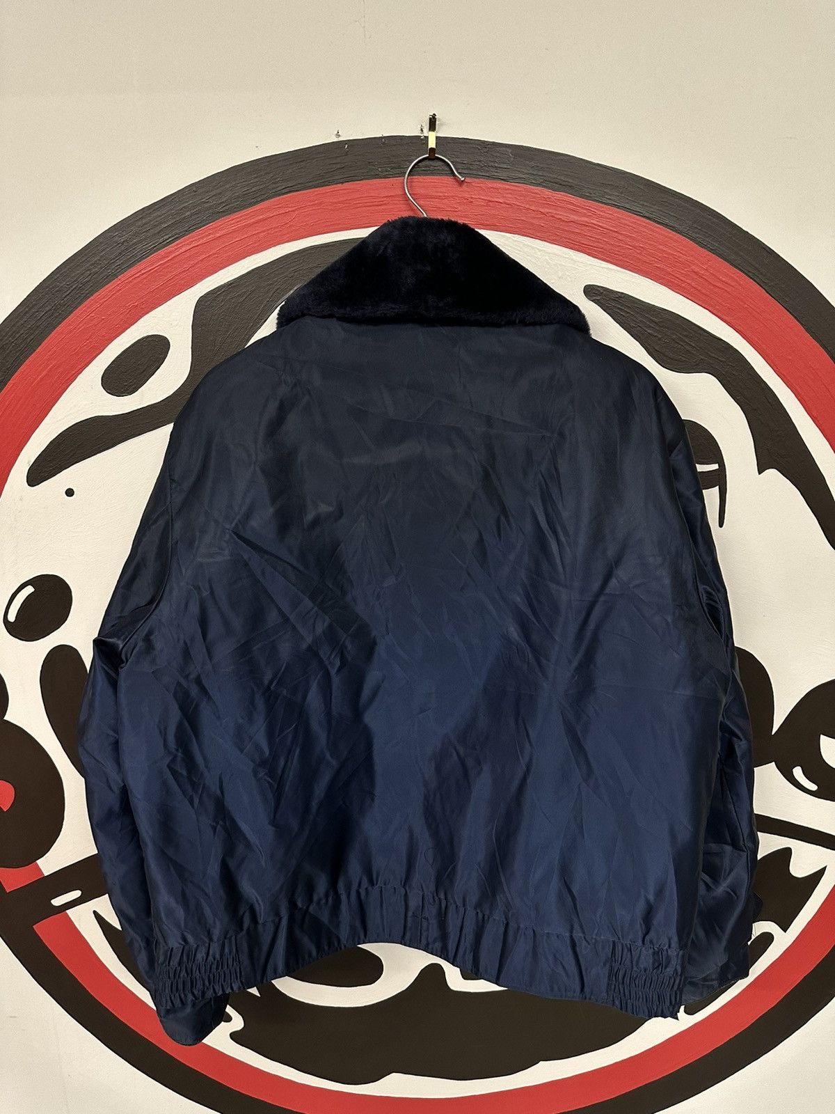 Vintage Vintage 70s Eureka Blue Fur Military Bomber Jacket Size US M / EU 48-50 / 2 - 2 Thumbnail