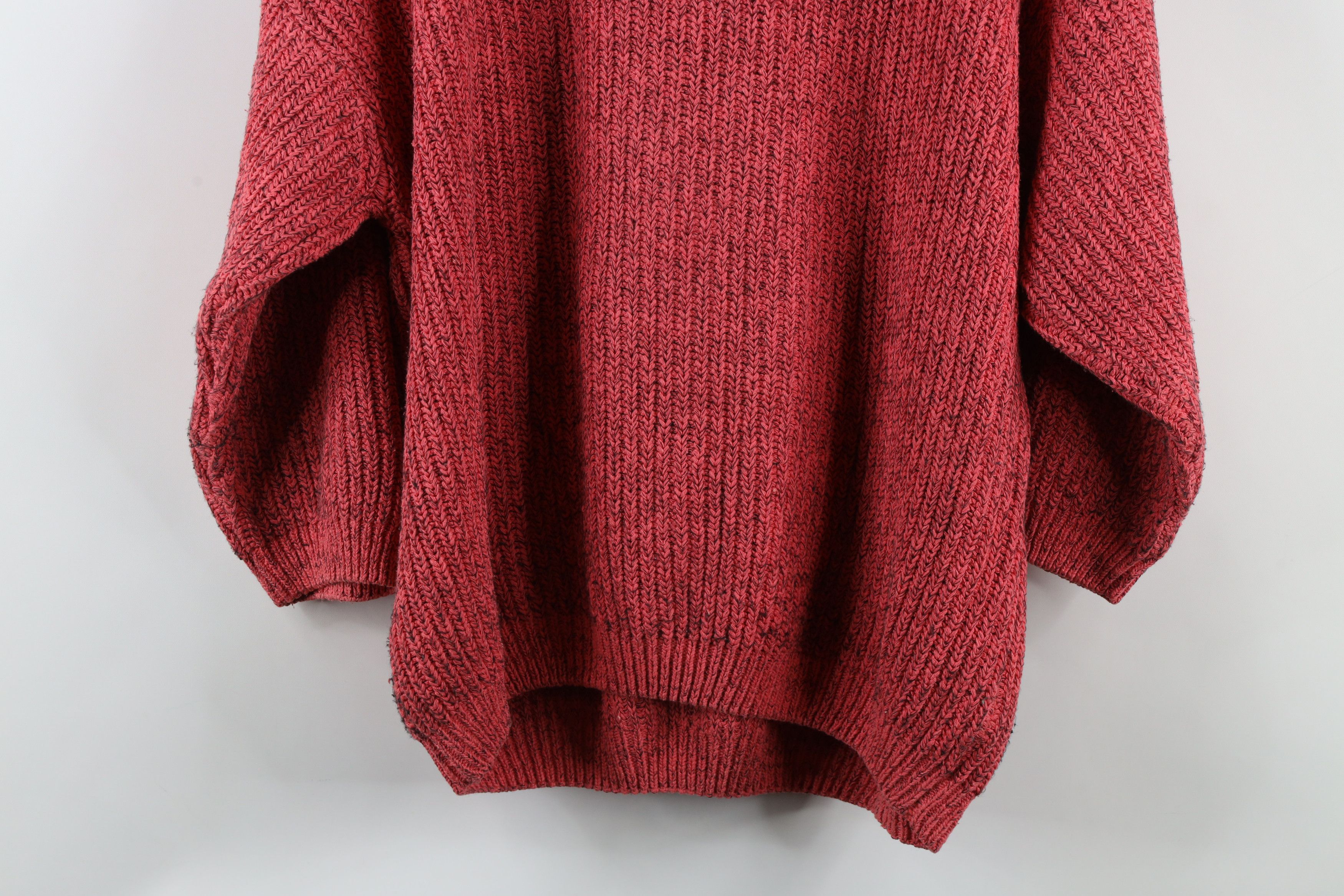 Vintage Vintage 90s Streetwear Blend Ribbed Knit Lace Henley Sweater Size L / US 10 / IT 46 - 10 Thumbnail