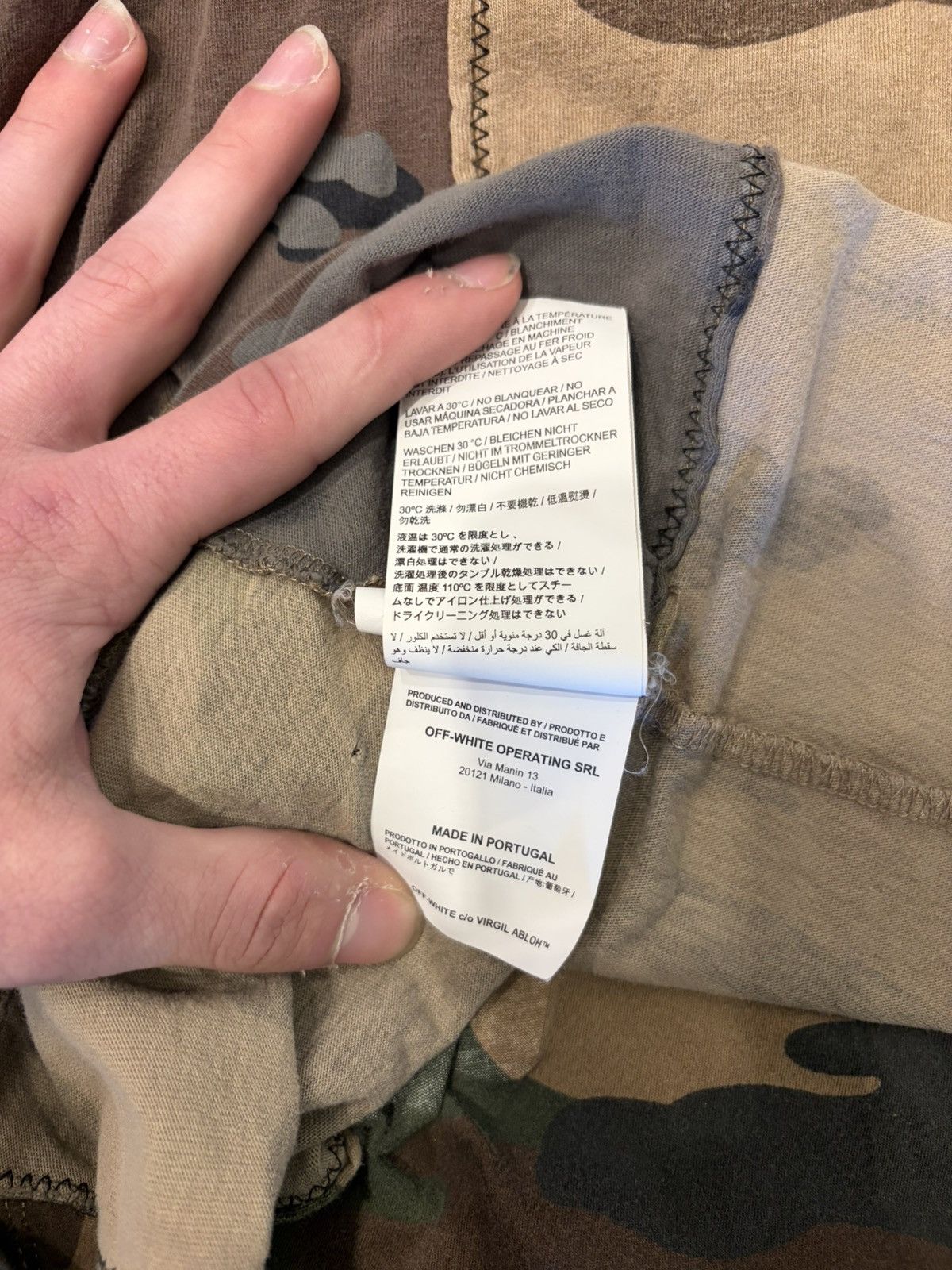 Off-White Off-White Camo Tee Size US S / EU 44-46 / 1 - 3 Thumbnail