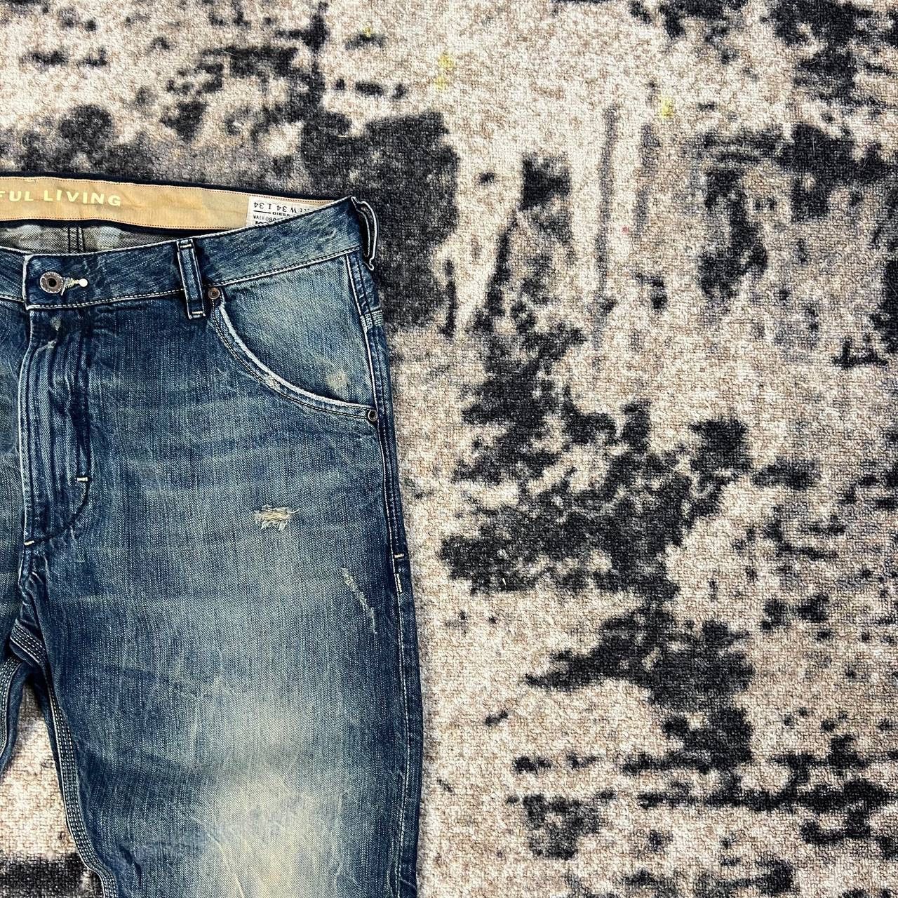 Diesel Diesel Luxury Washed Blue Denim Jeans Streetwear Y2K Size US 34 / EU 50 - 3 Thumbnail