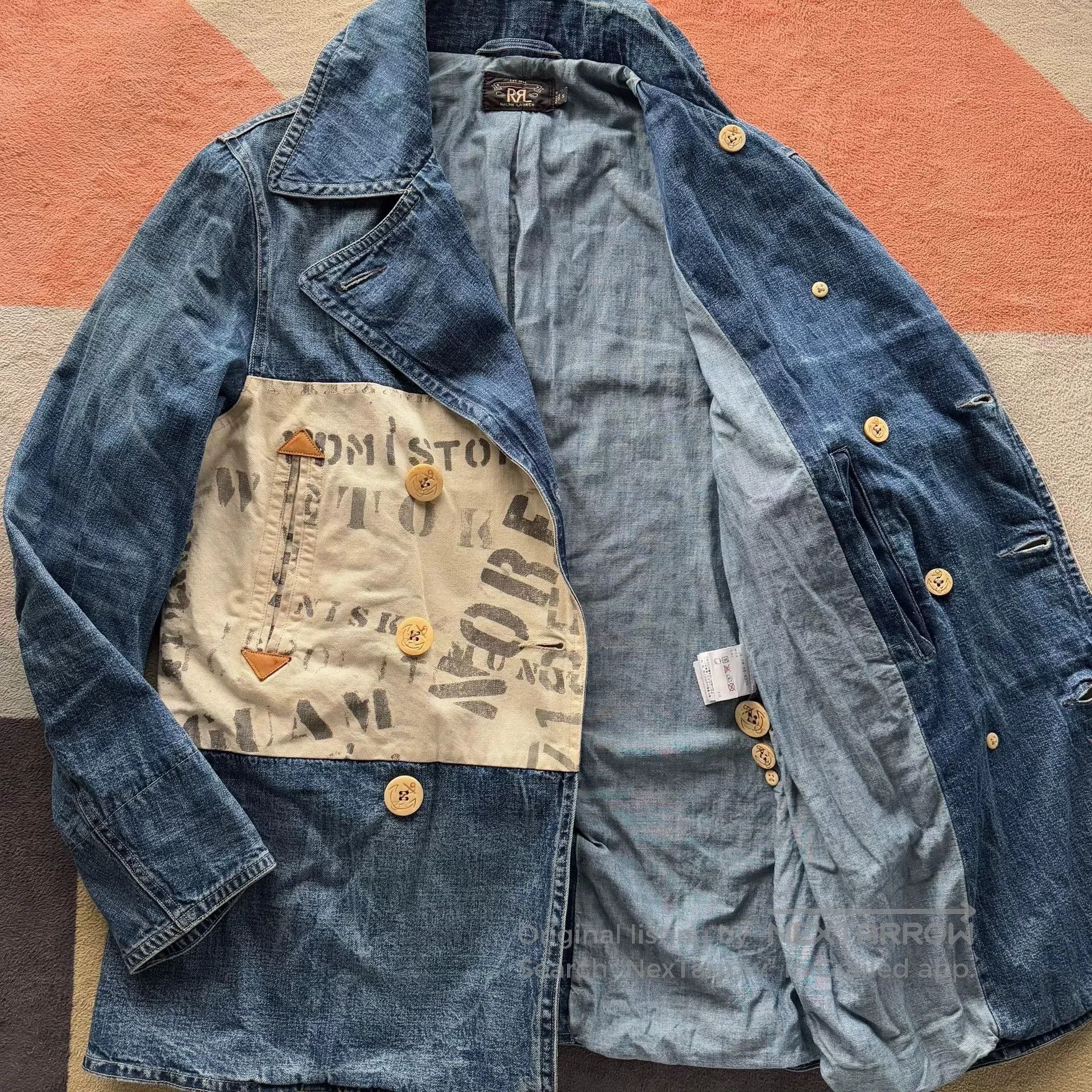 RRL Ralph Lauren RRL Denim Canvas 740 Navy Coat. Size US S / EU 44-46 / 1 - 2 Thumbnail