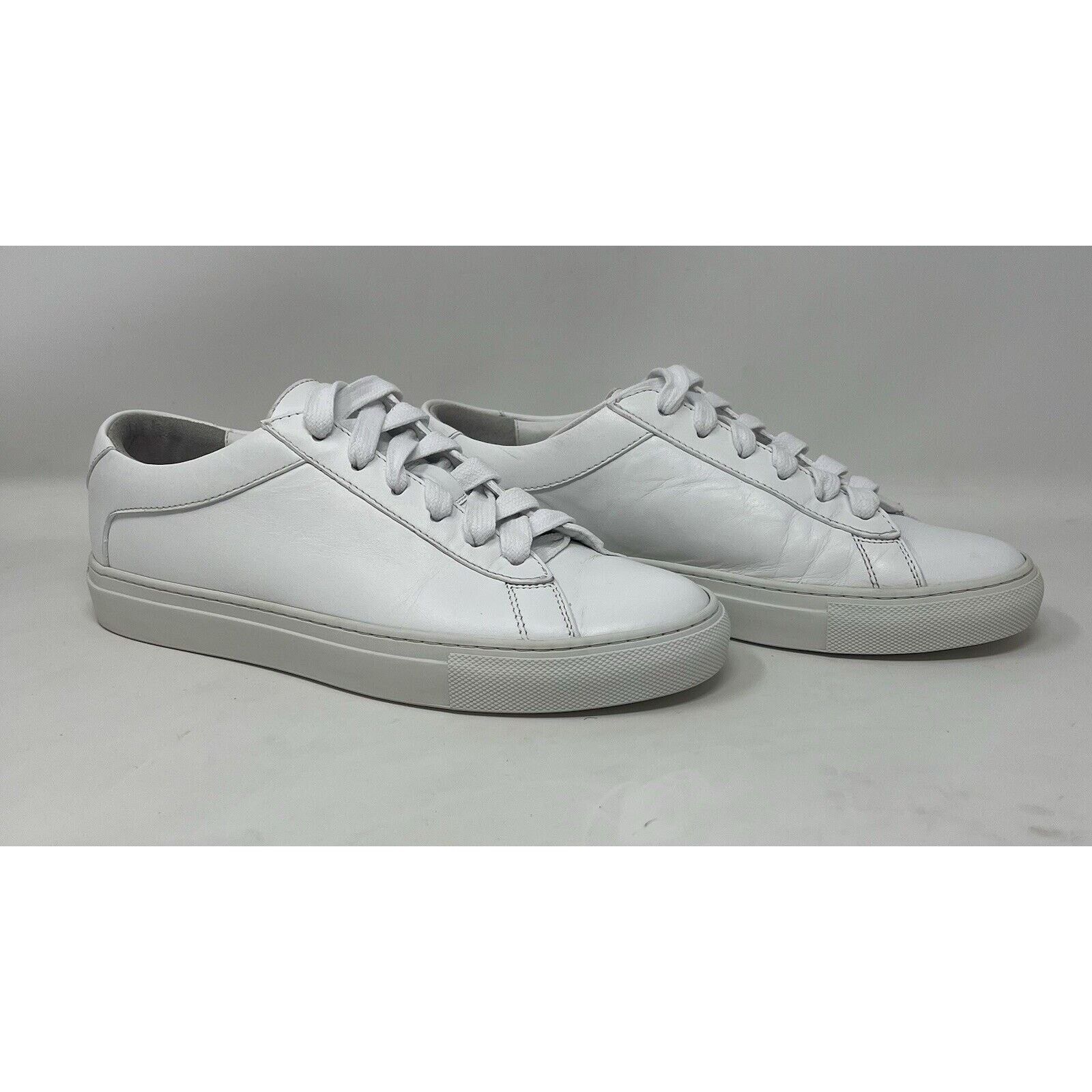 Koio KOIO Leather Low Top Sneakers White Size 38 Italy Size US 8 / IT 38 - 1 Thumbnail
